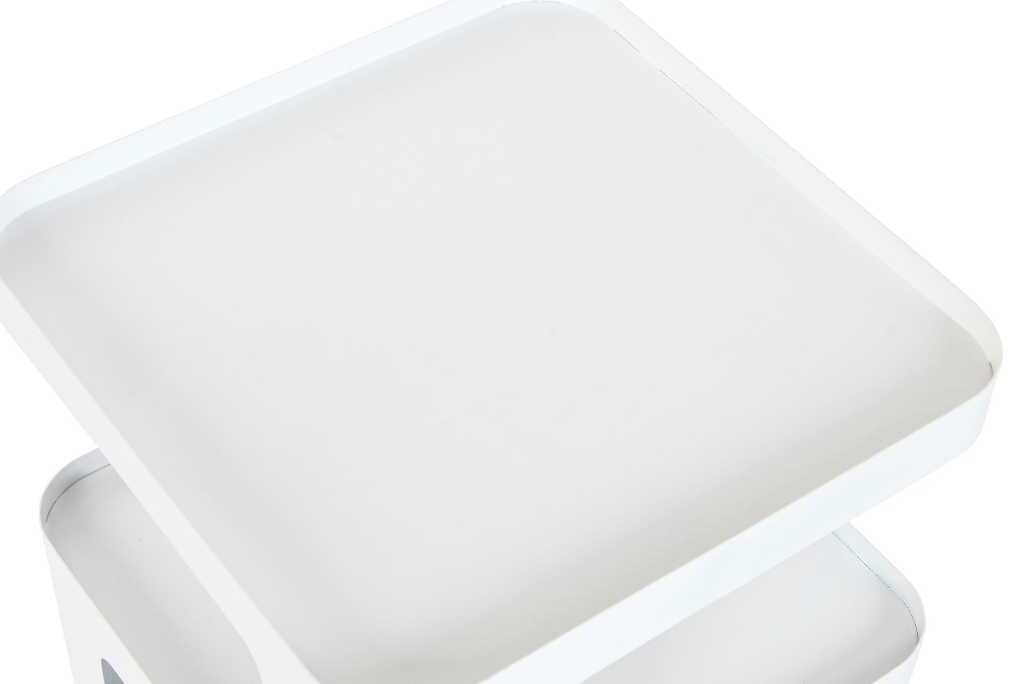 Mesita Auxiliar Metal 40X40X54 7,00 Blanco