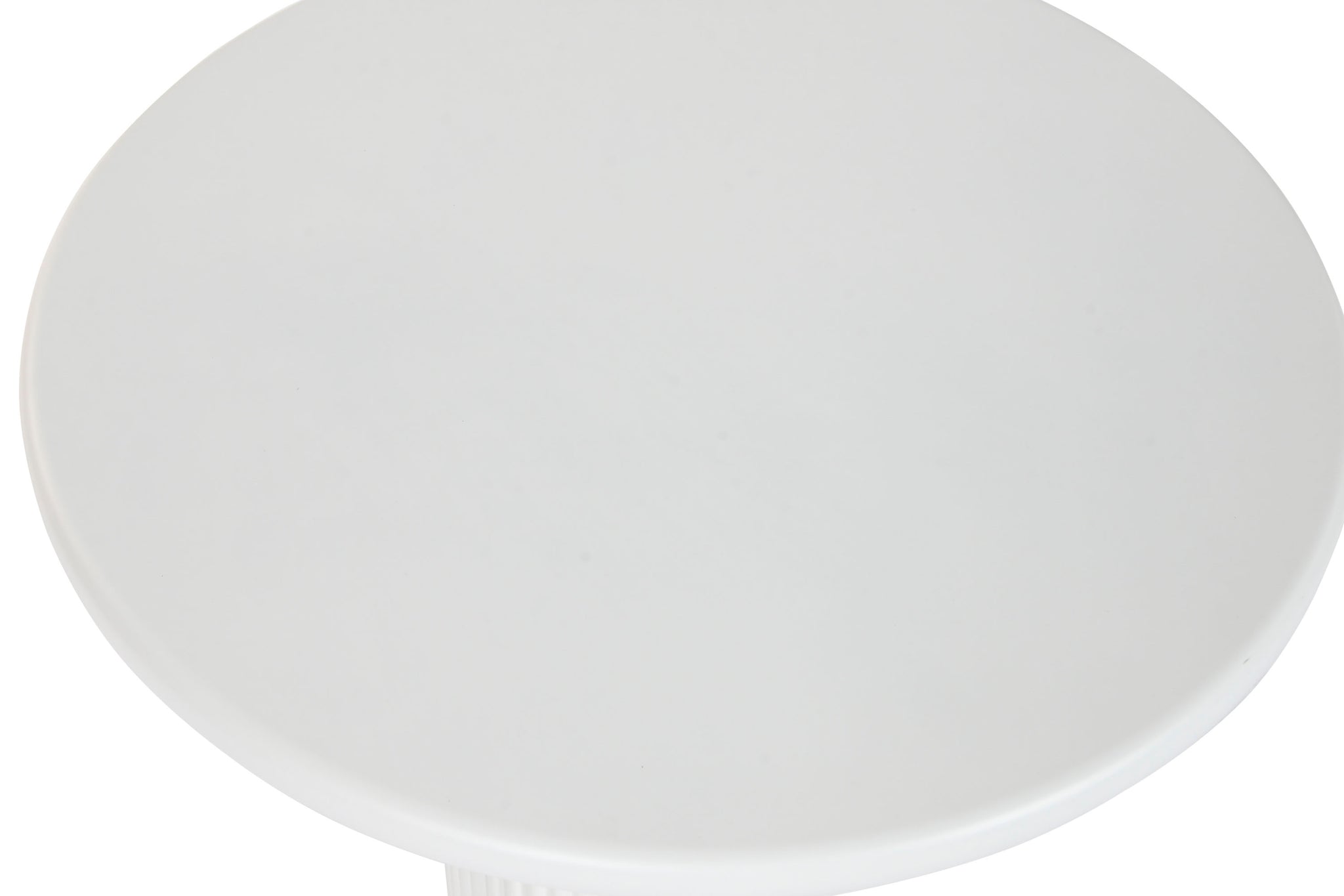 Mesita Auxiliar Metal 75X75X40 10,00 Blanco