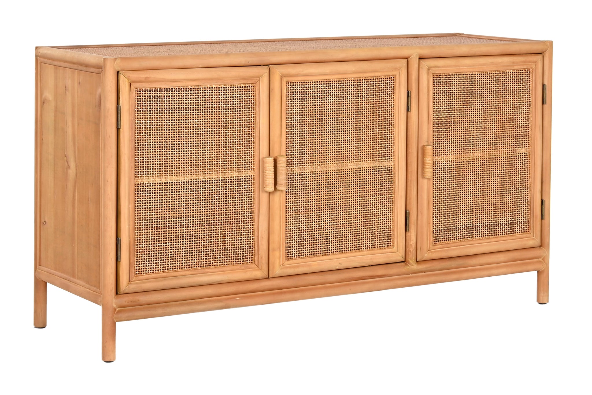 Aparador Abeto Ratan 120X40X65 16,74 3 Puertas