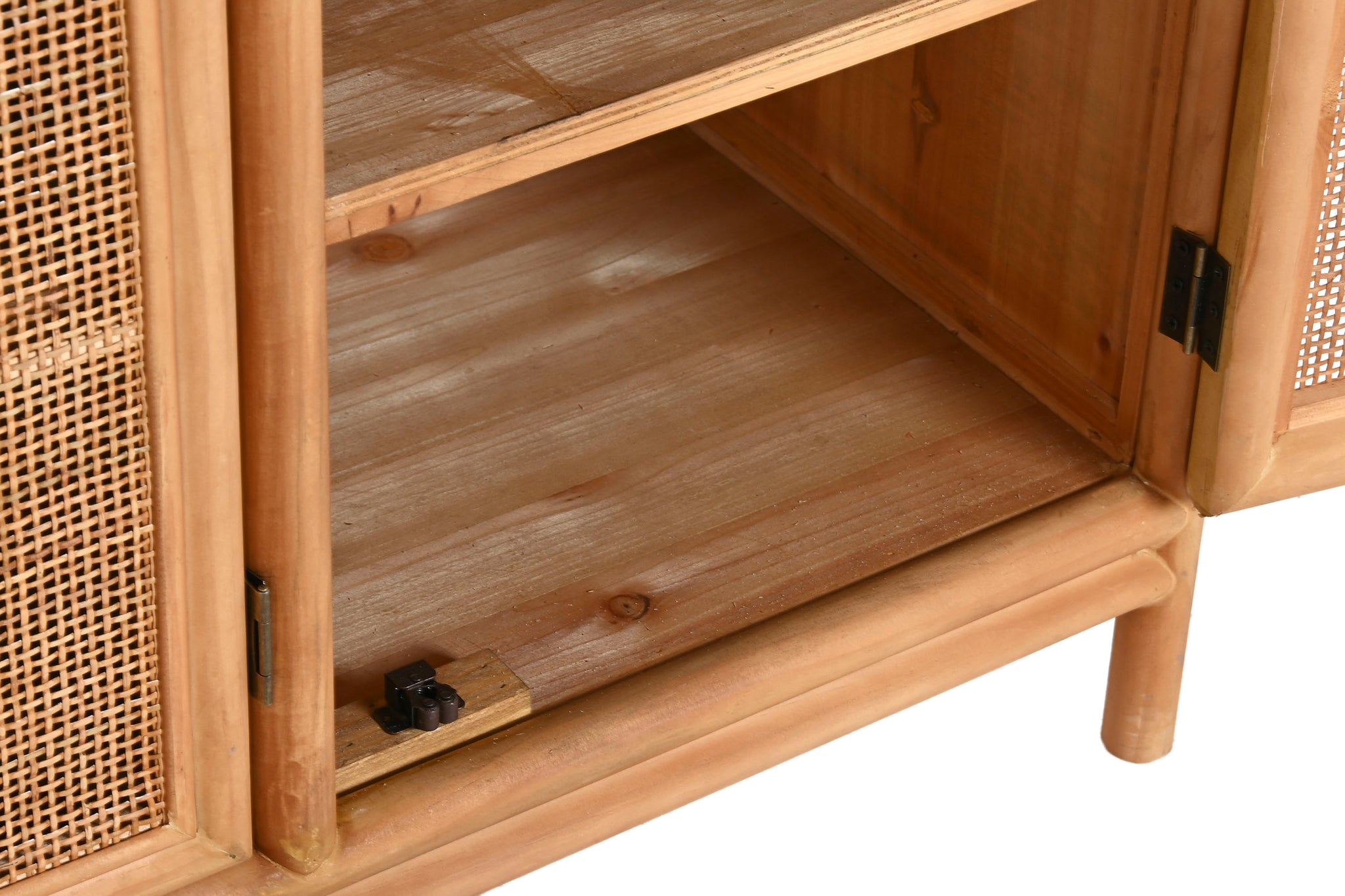 Aparador Abeto Ratan 120X40X65 16,74 3 Puertas