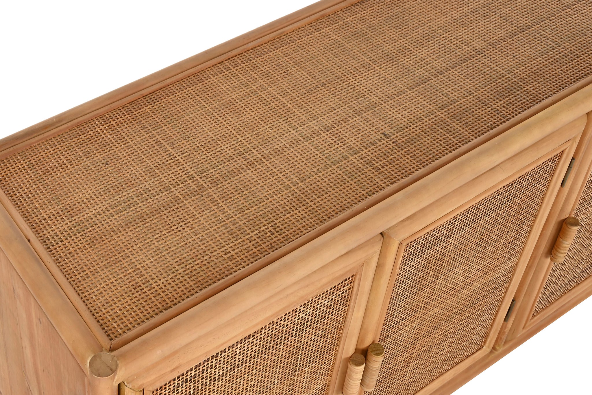 Aparador Abeto Ratan 120X40X65 16,74 3 Puertas