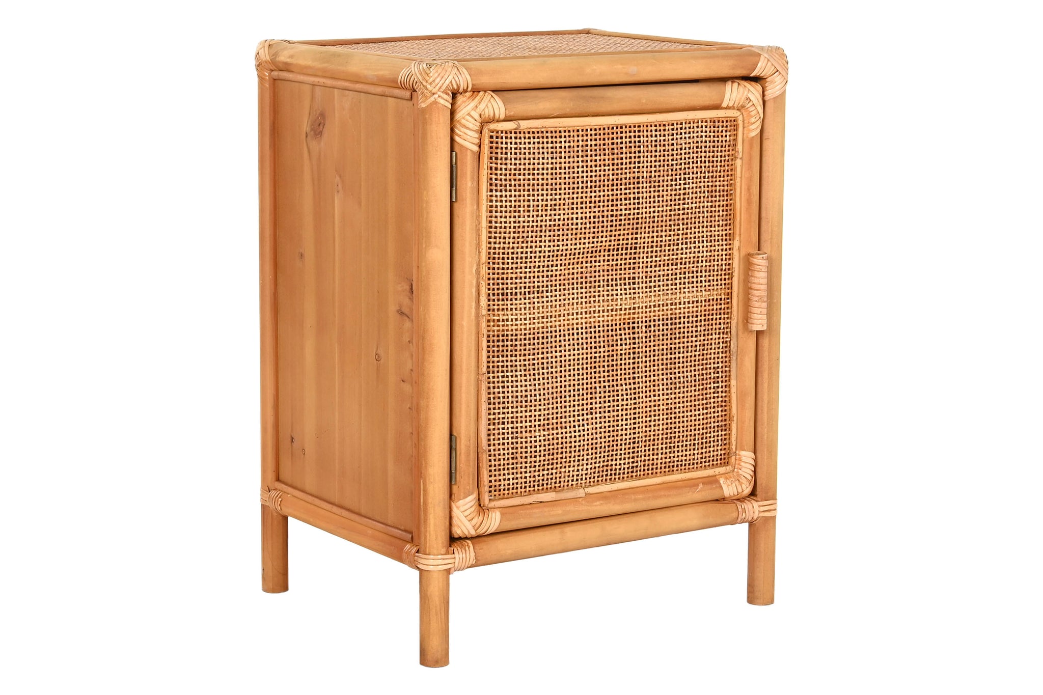 Mesita Auxiliar Abeto Ratan 46X35X60 6,20 1 Puerta