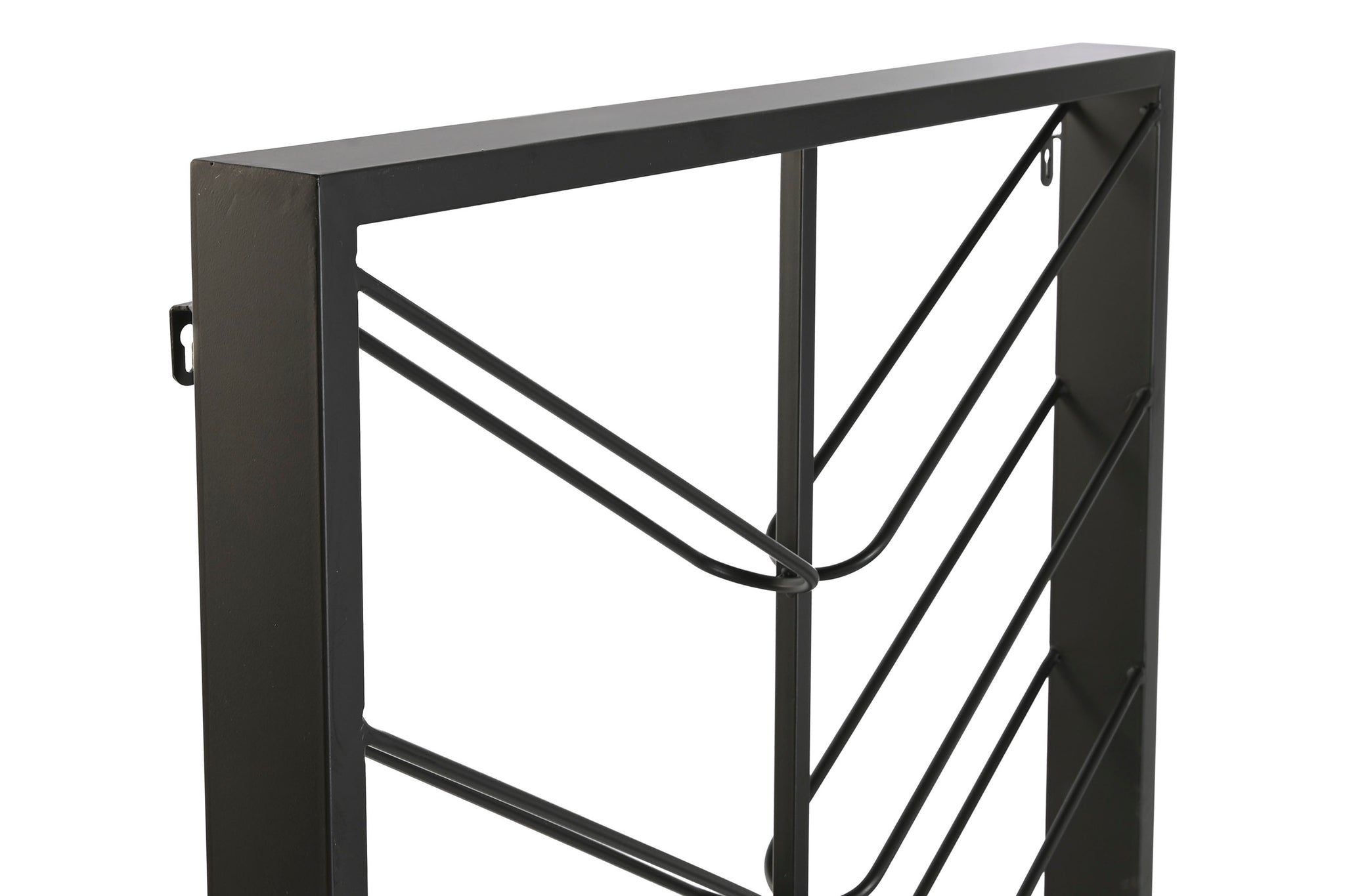 Botellero Metal 70X6X160 16Bot, Pared Negro