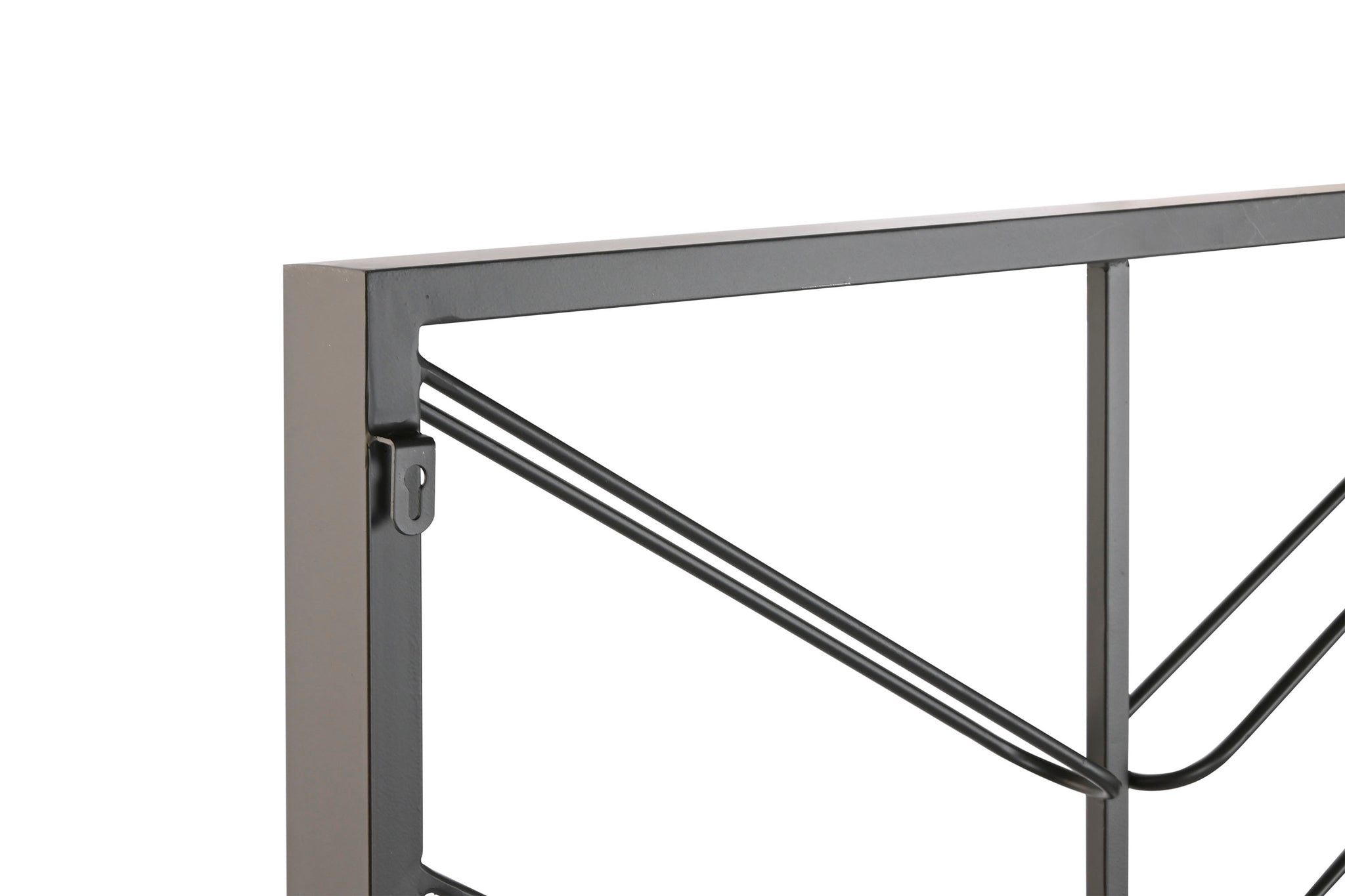 Botellero Metal 70X6X160 16Bot, Pared Negro