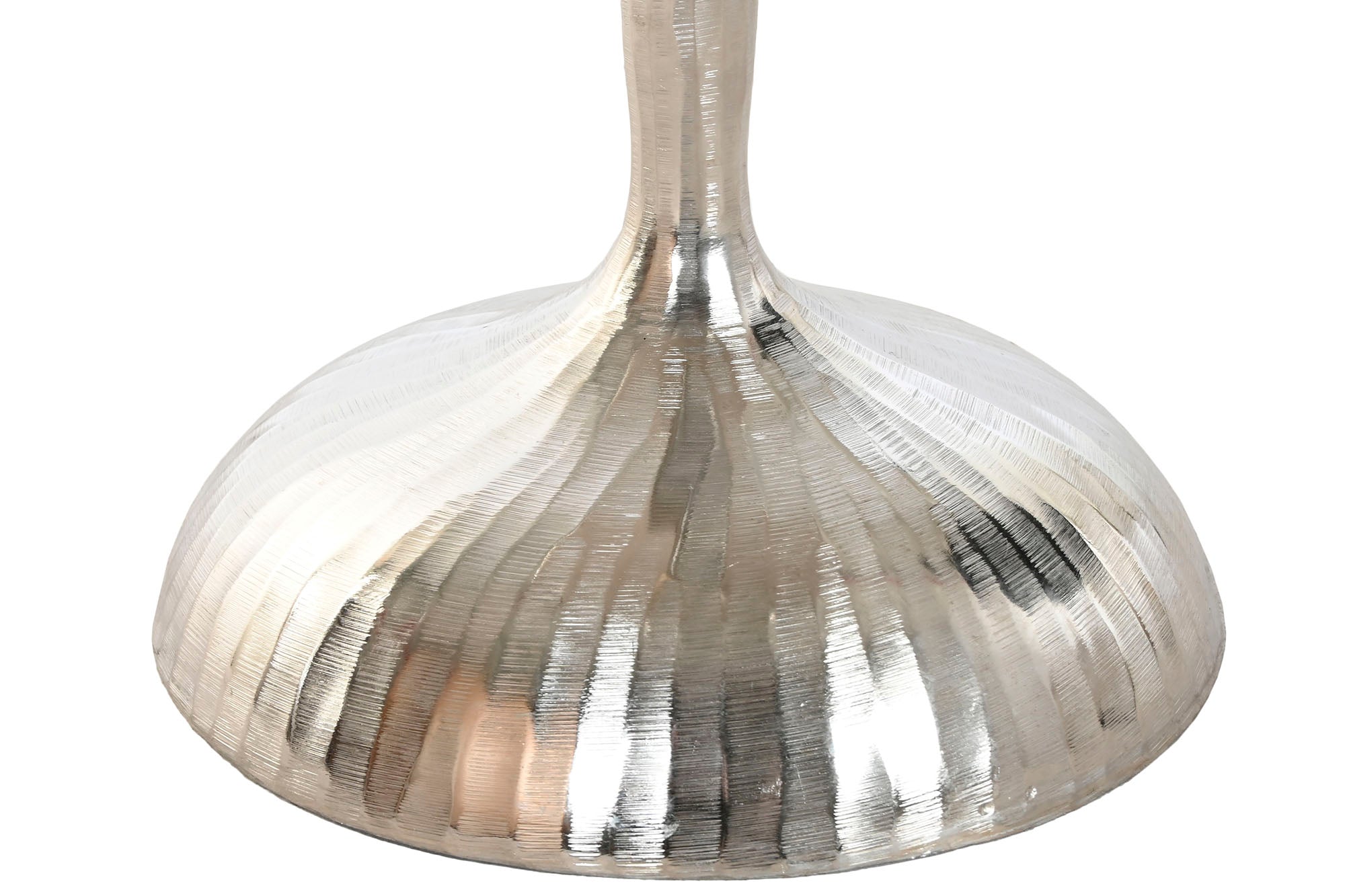 Mesita Auxiliar Aluminio 41X41X58 Plateado
