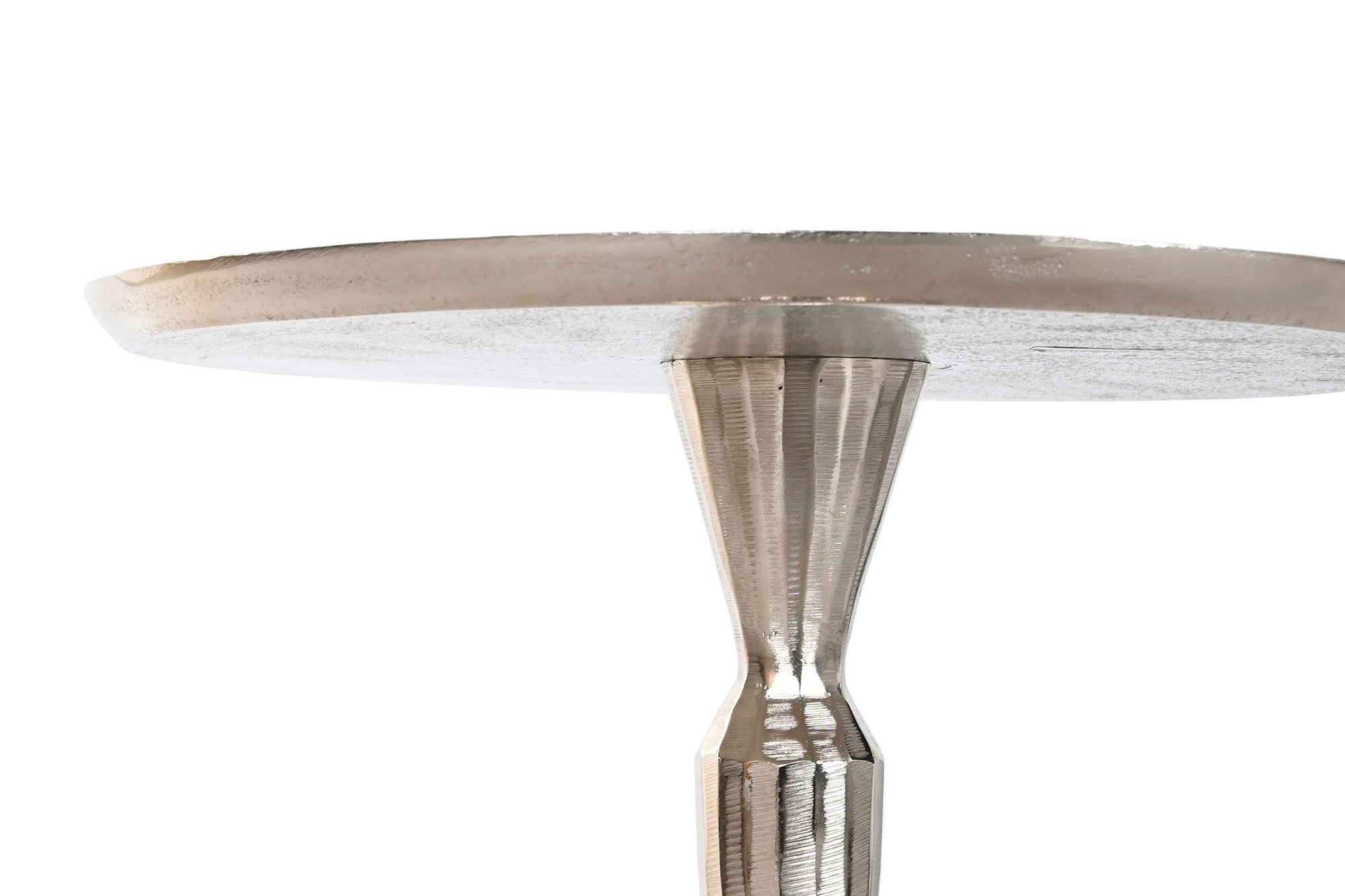 Mesita Auxiliar Aluminio 41X41X58 Plateado