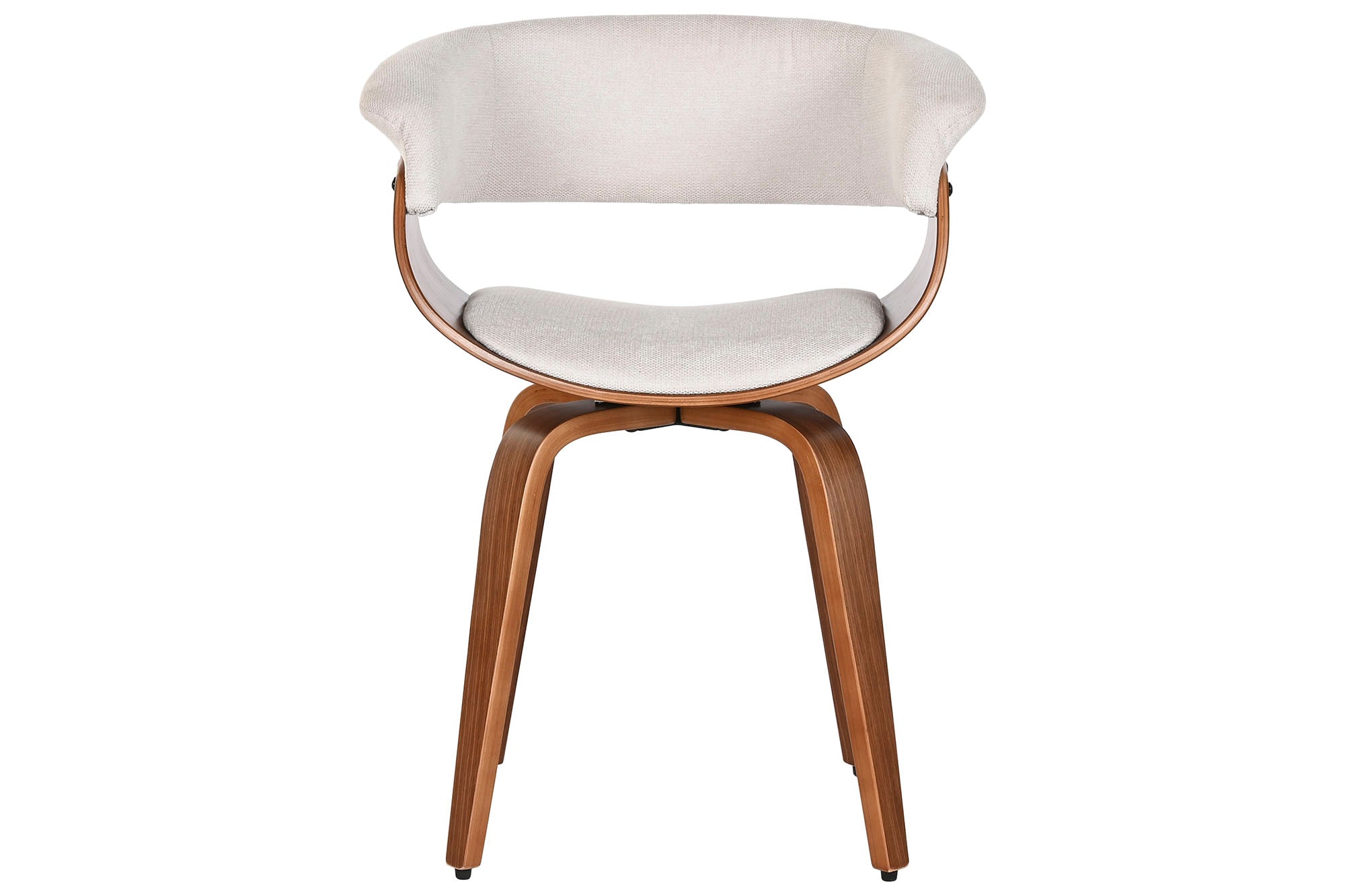 Silla Poliester Nogal 61X46X78 Giratoria Beige