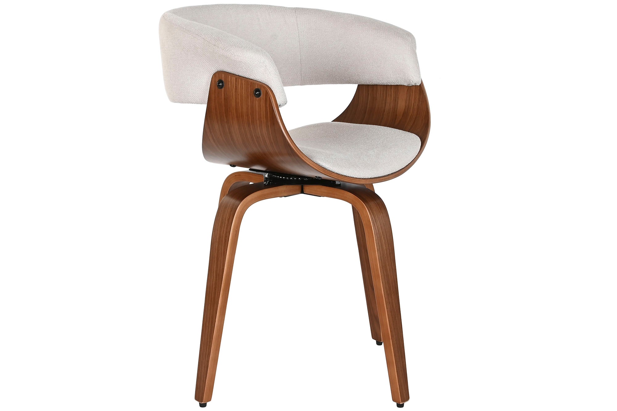 Silla Poliester Nogal 61X46X78 Giratoria Beige