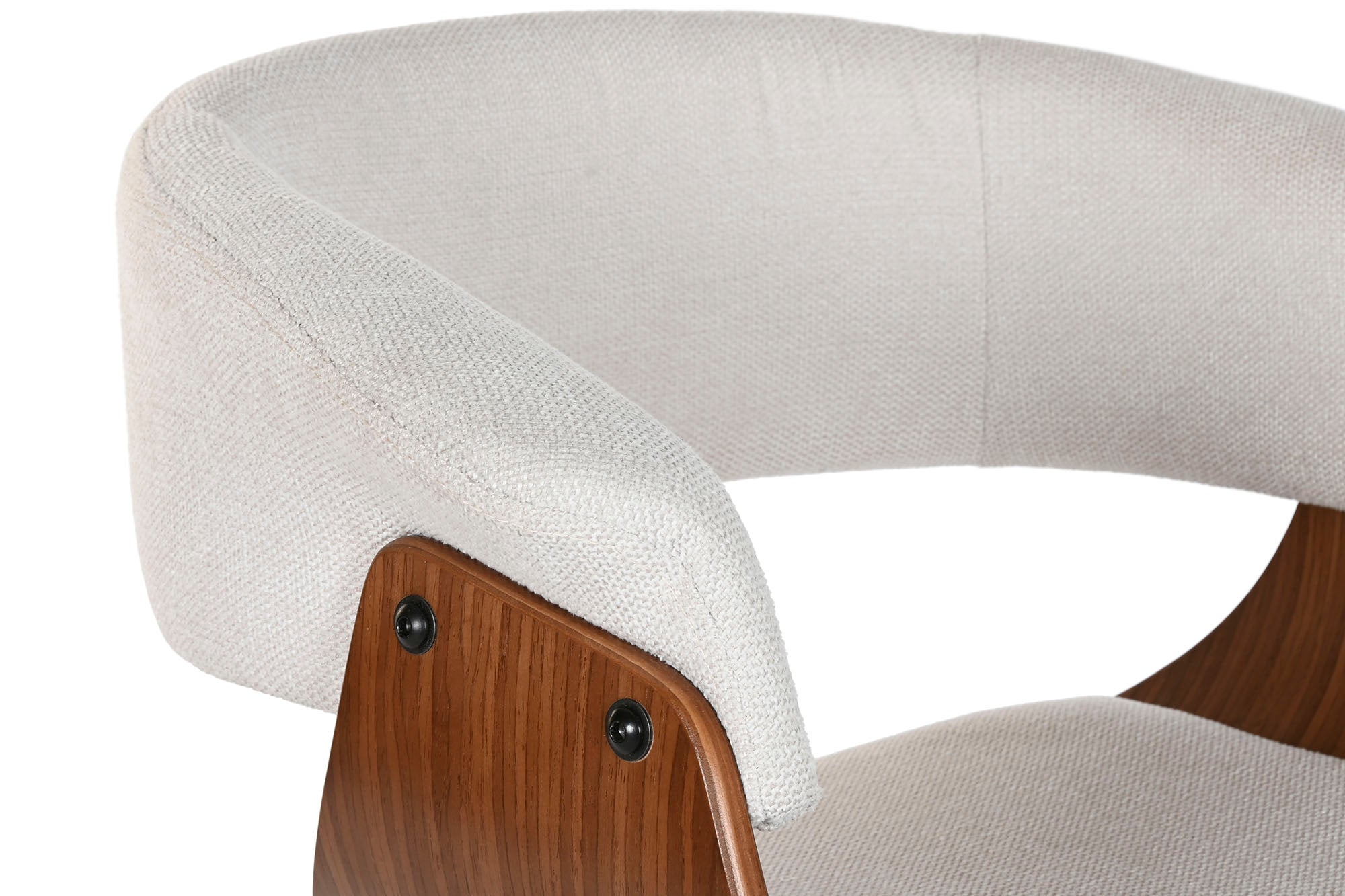 Silla Poliester Nogal 61X46X78 Giratoria Beige