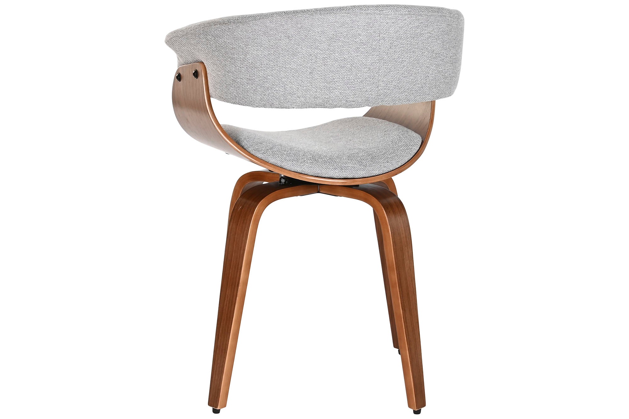 Silla Poliester Nogal 61X46X78 Giratoria Gris