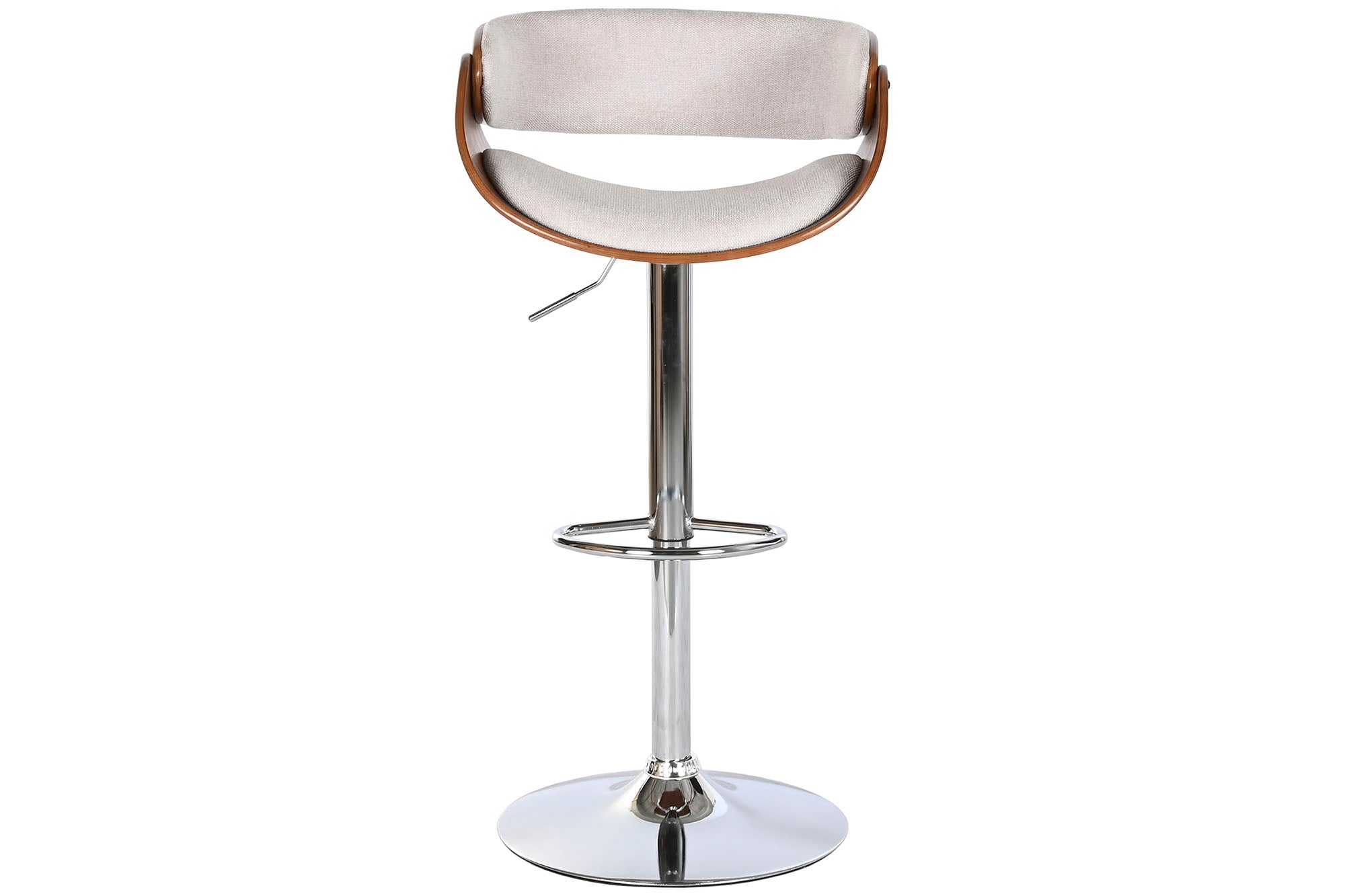 Taburete Poliester Nogal 54X53X101,5 Ajustable