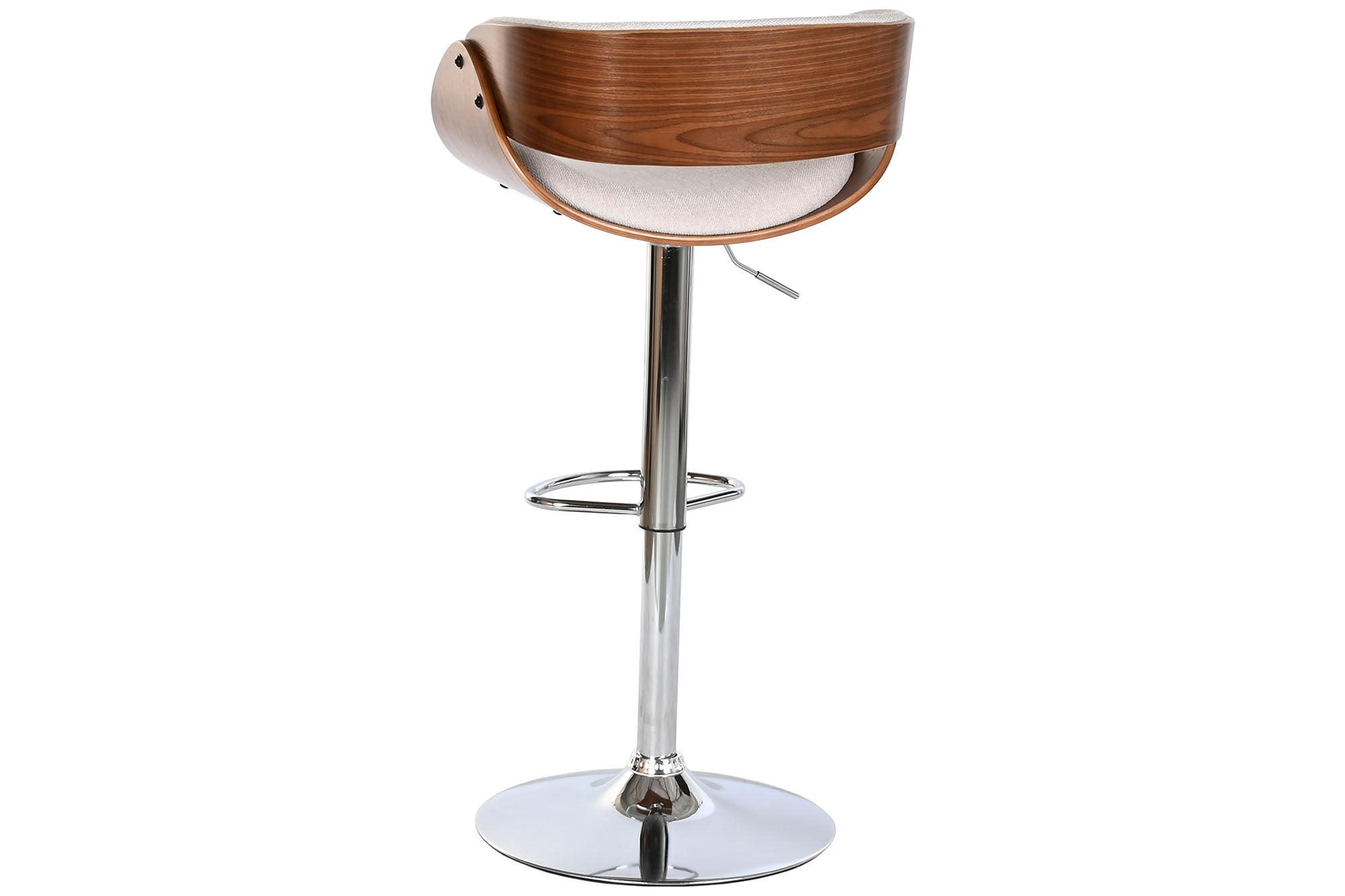 Taburete Poliester Nogal 54X53X101,5 Ajustable