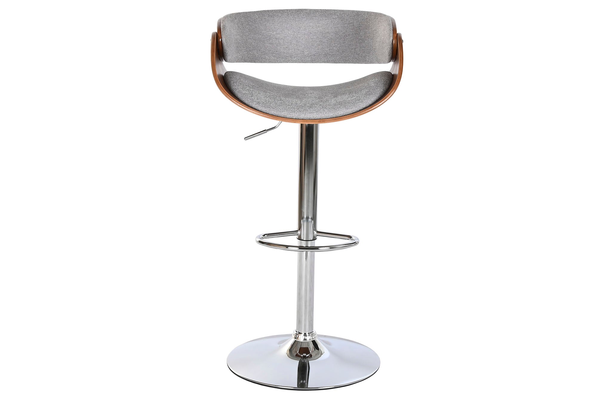 Taburete Poliester Nogal 54X53X101,5 Ajustable