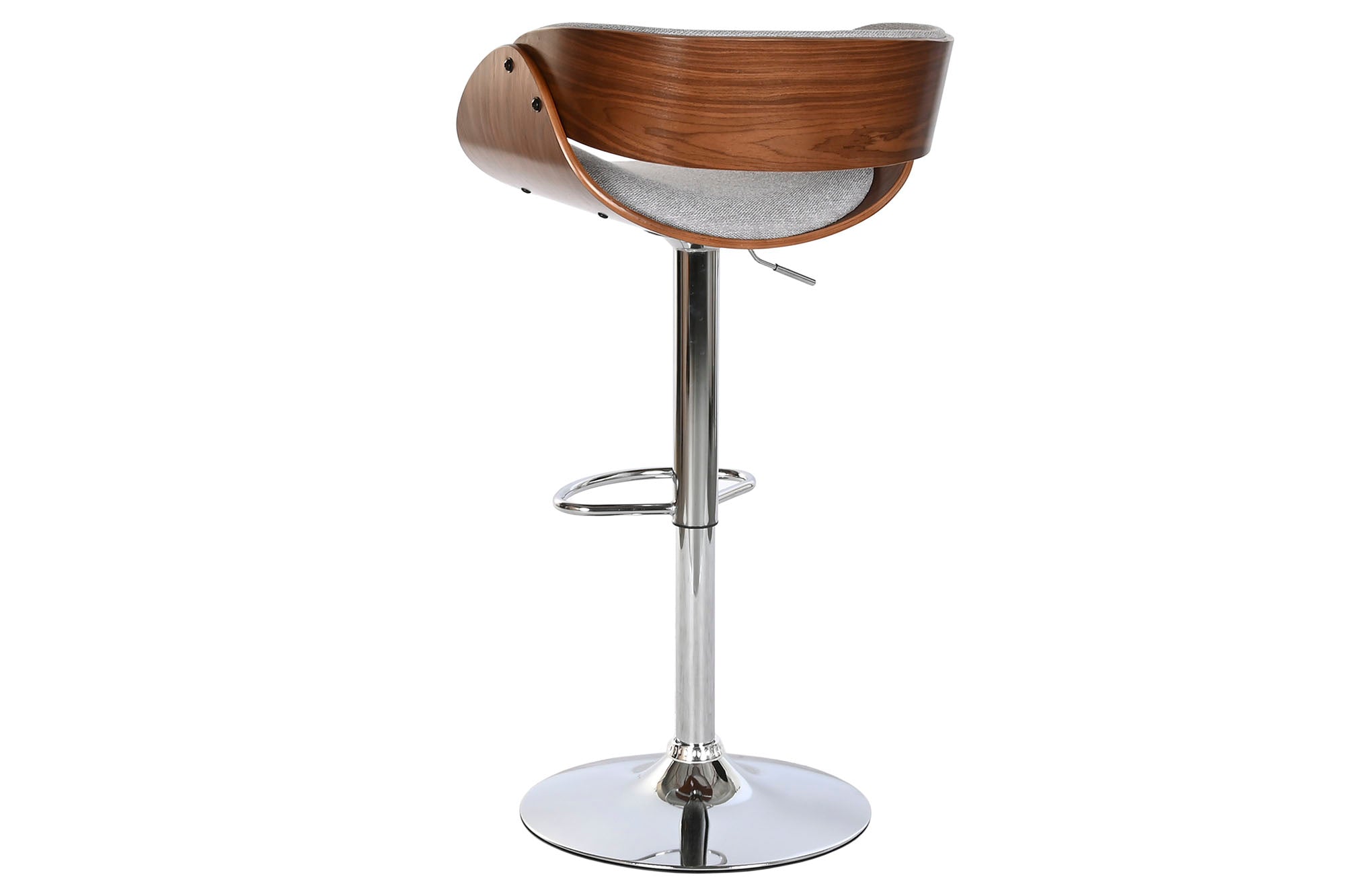 Taburete Poliester Nogal 54X53X101,5 Ajustable