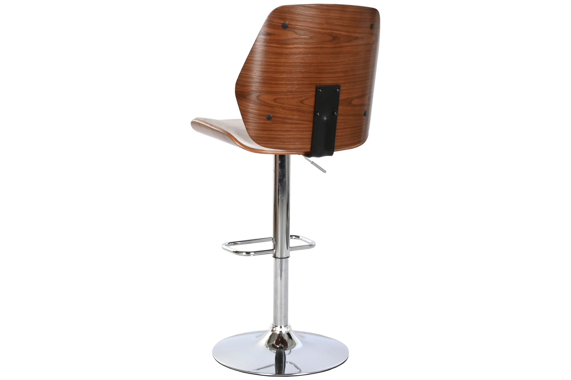 Taburete Poliester Nogal 50X52X121 Ajustable