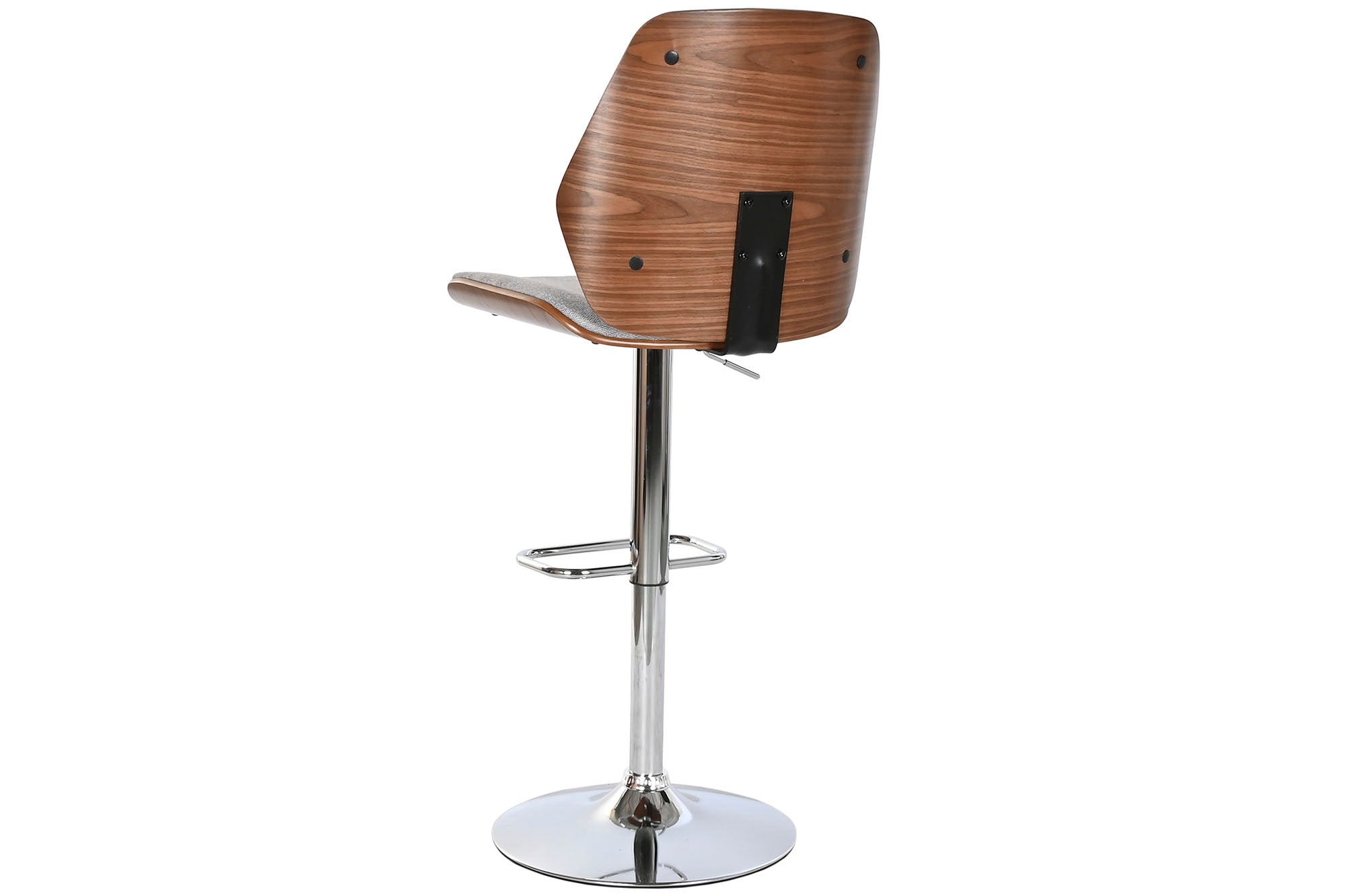 Taburete Poliester Nogal 50X52X121 Ajustable