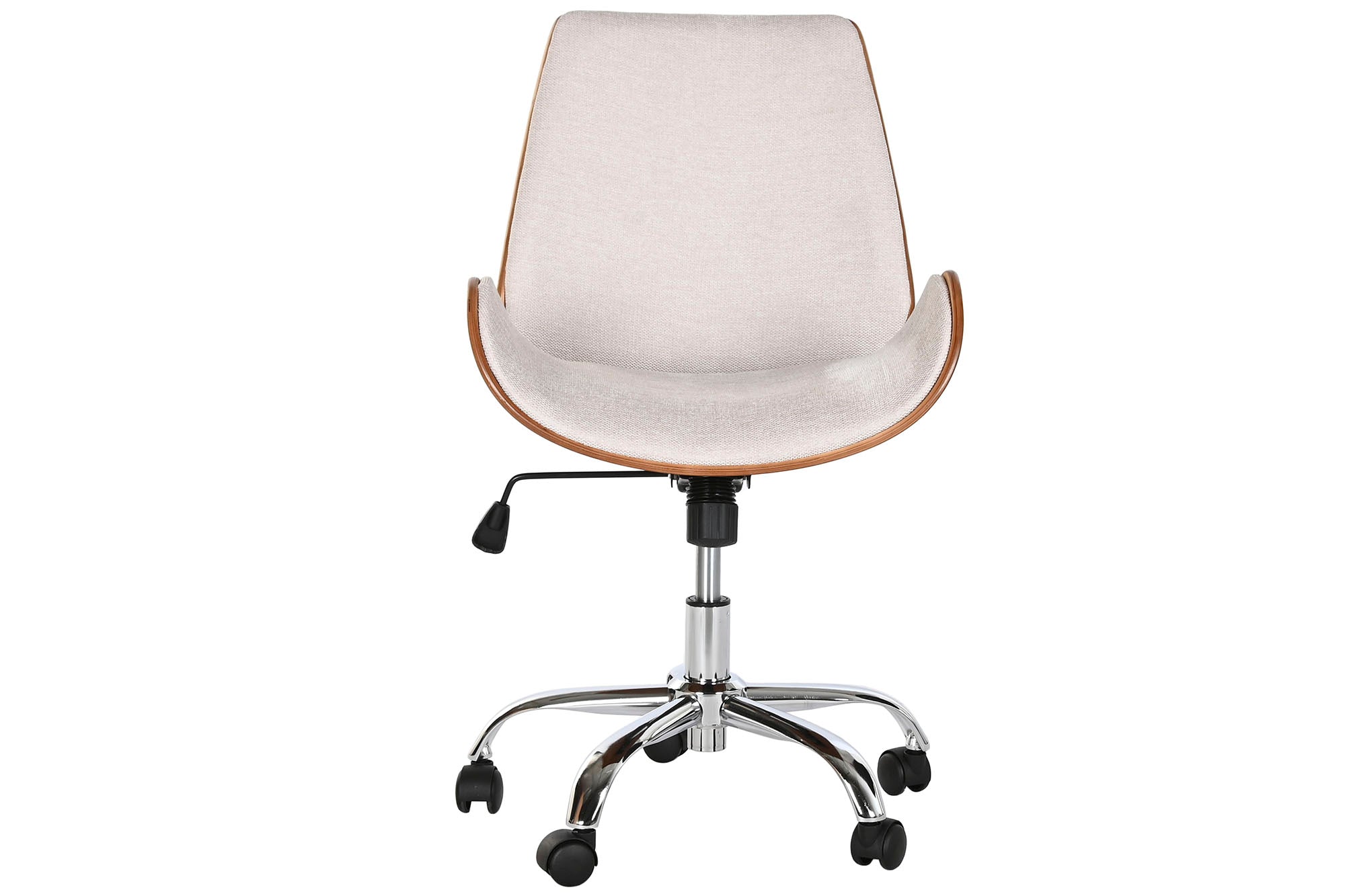 Silla Poliester Nogal 52X58,5X98 Ajustable Cromado