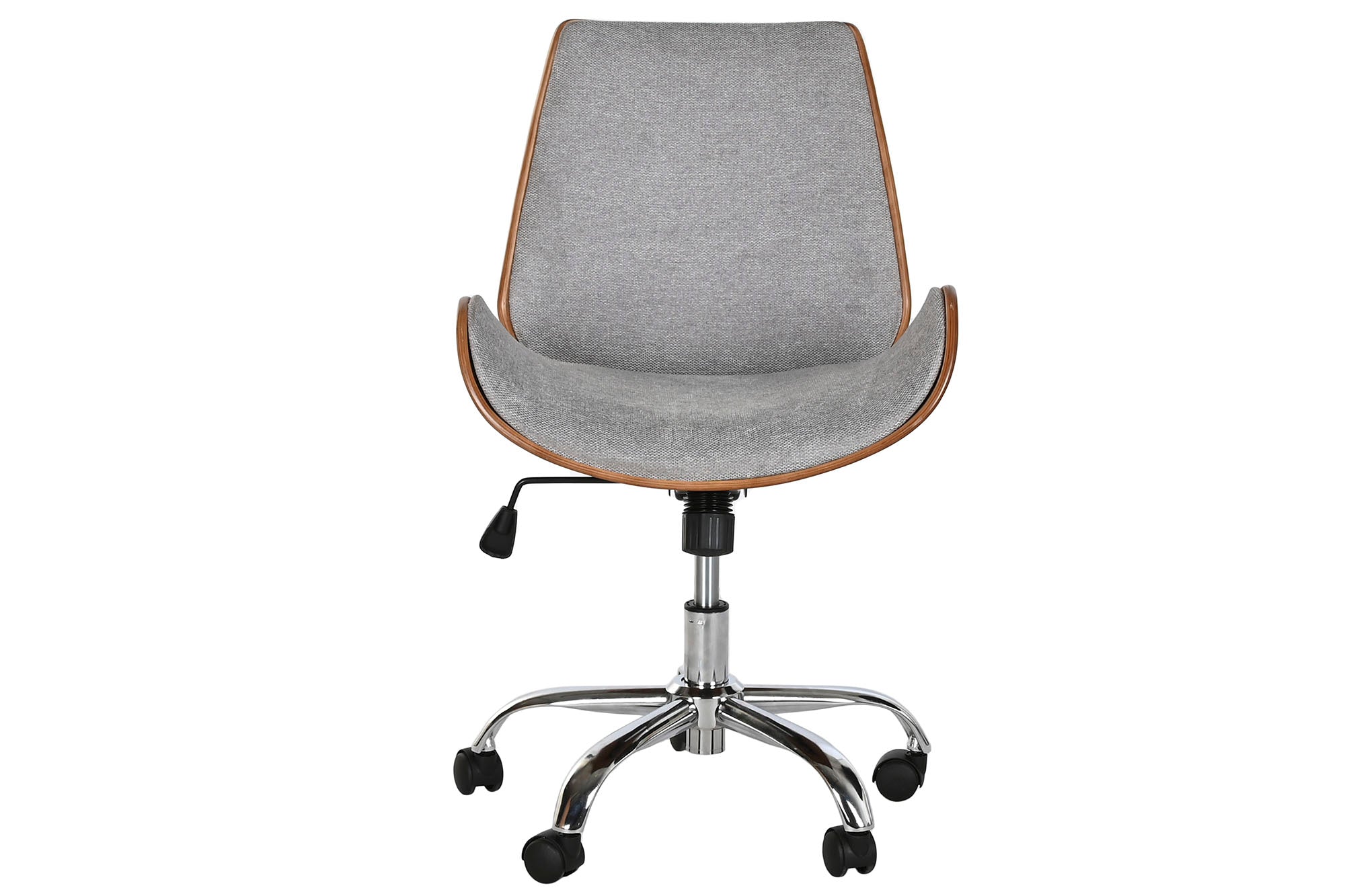 Silla Poliester Nogal 52X58,5X98 Ajustable Cromado