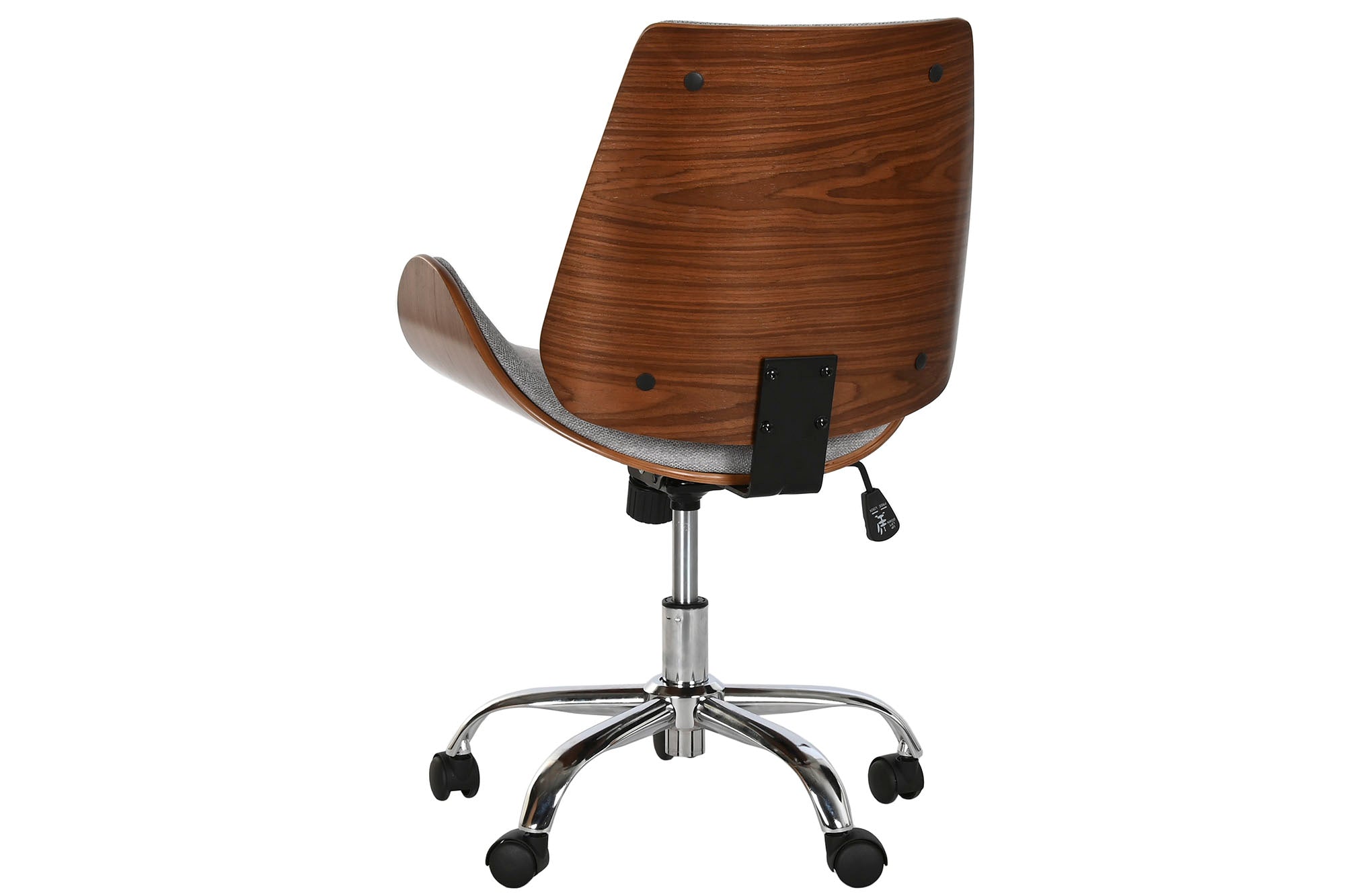 Silla Poliester Nogal 52X58,5X98 Ajustable Cromado
