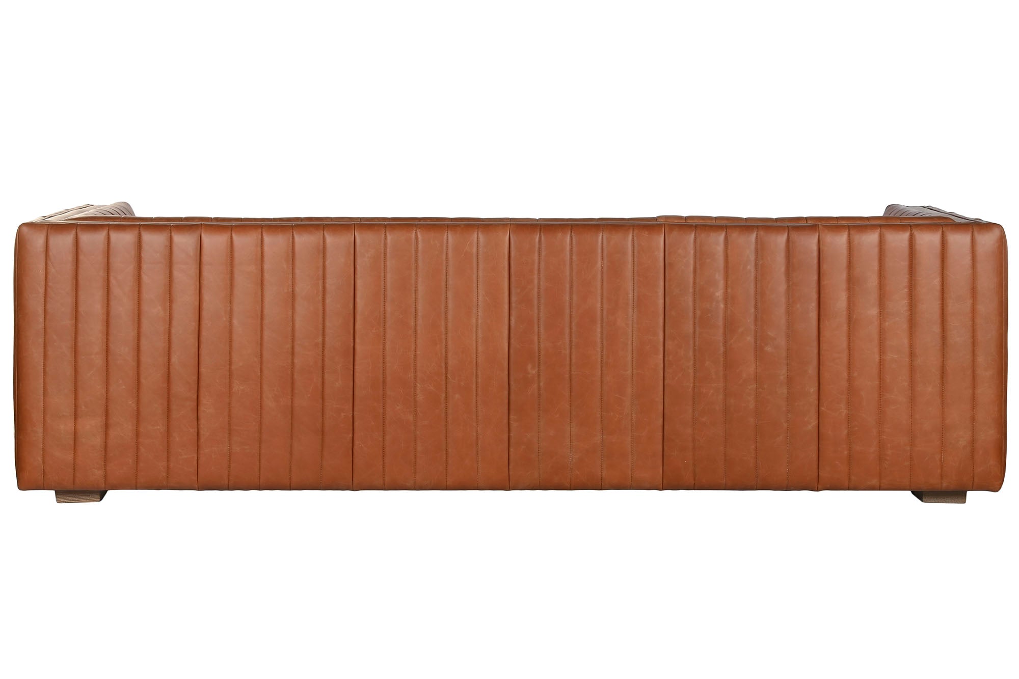 Sofa Piel 246,5X92X73 4 Plazas Cognac