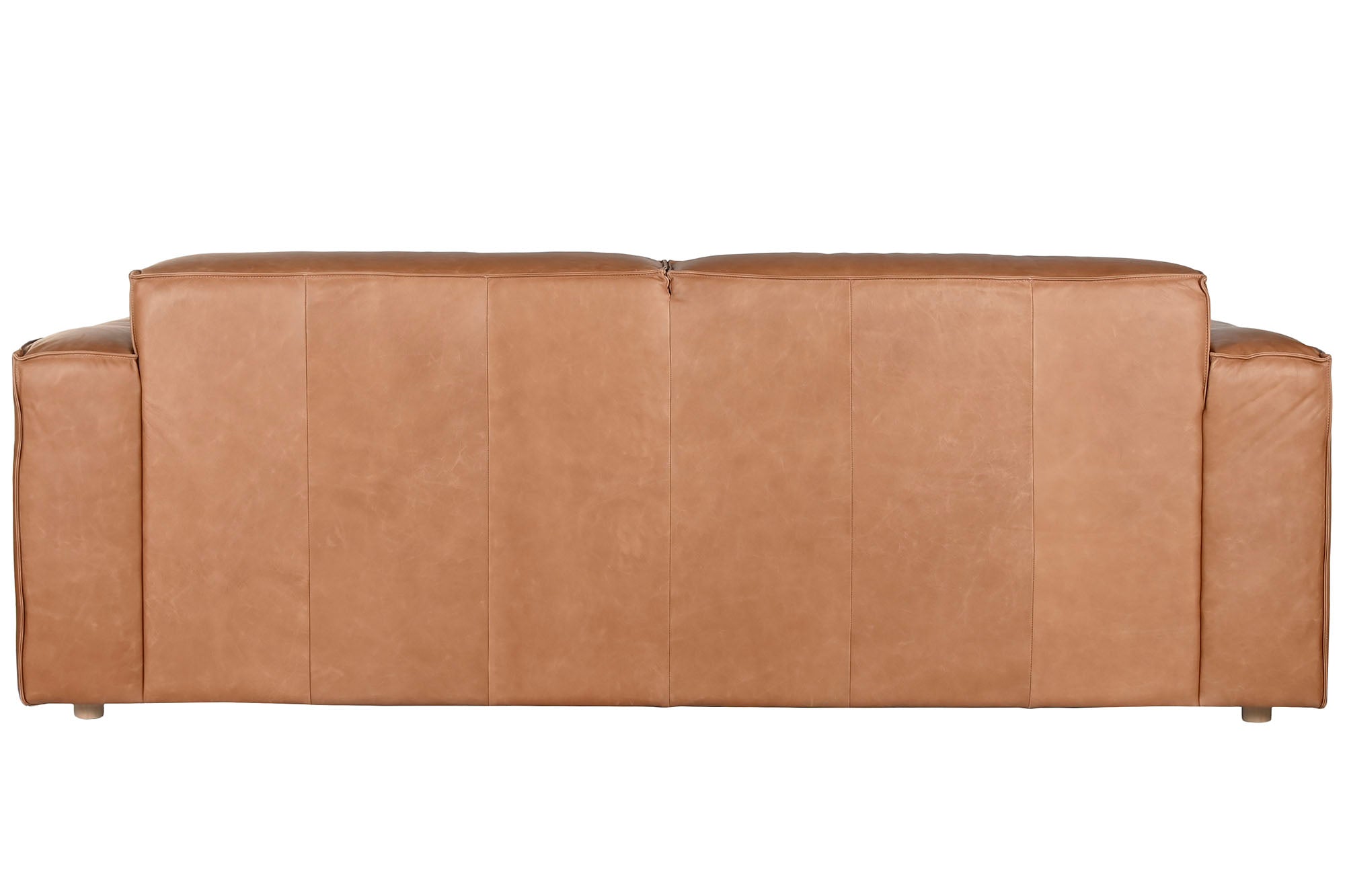 Sofa Piel 214X94X77 3 Plazas Cognac