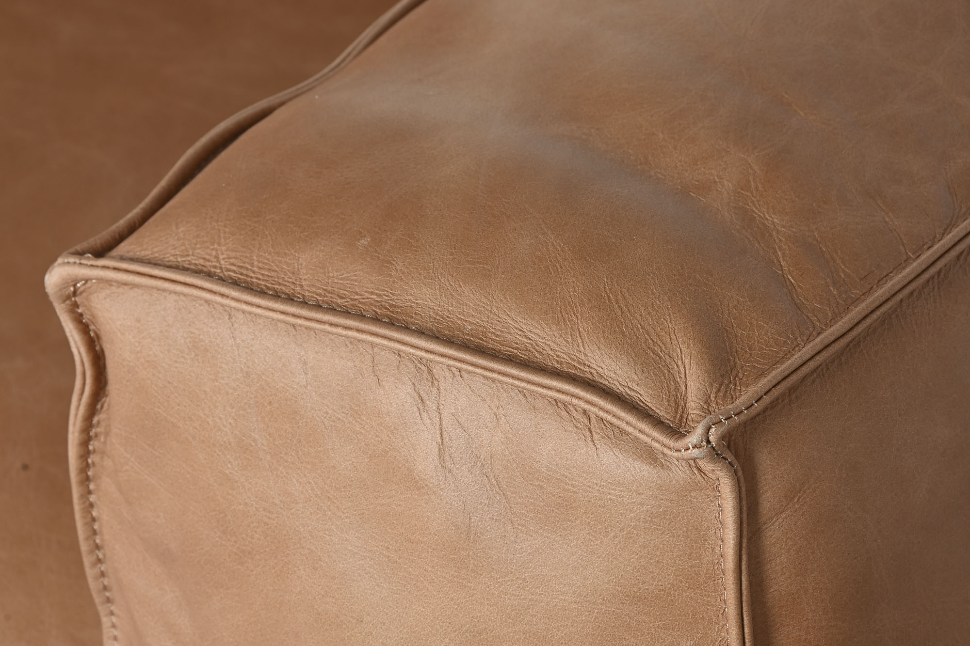 Sofa Piel 214X94X77 3 Plazas Cognac