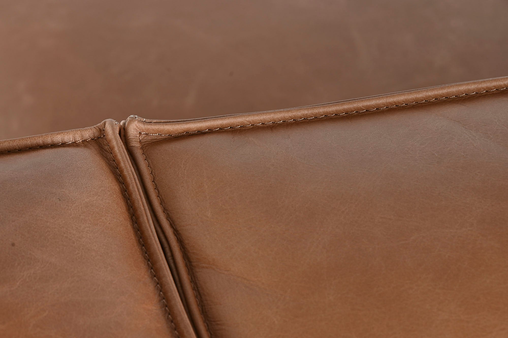 Sofa Piel 214X94X77 3 Plazas Cognac