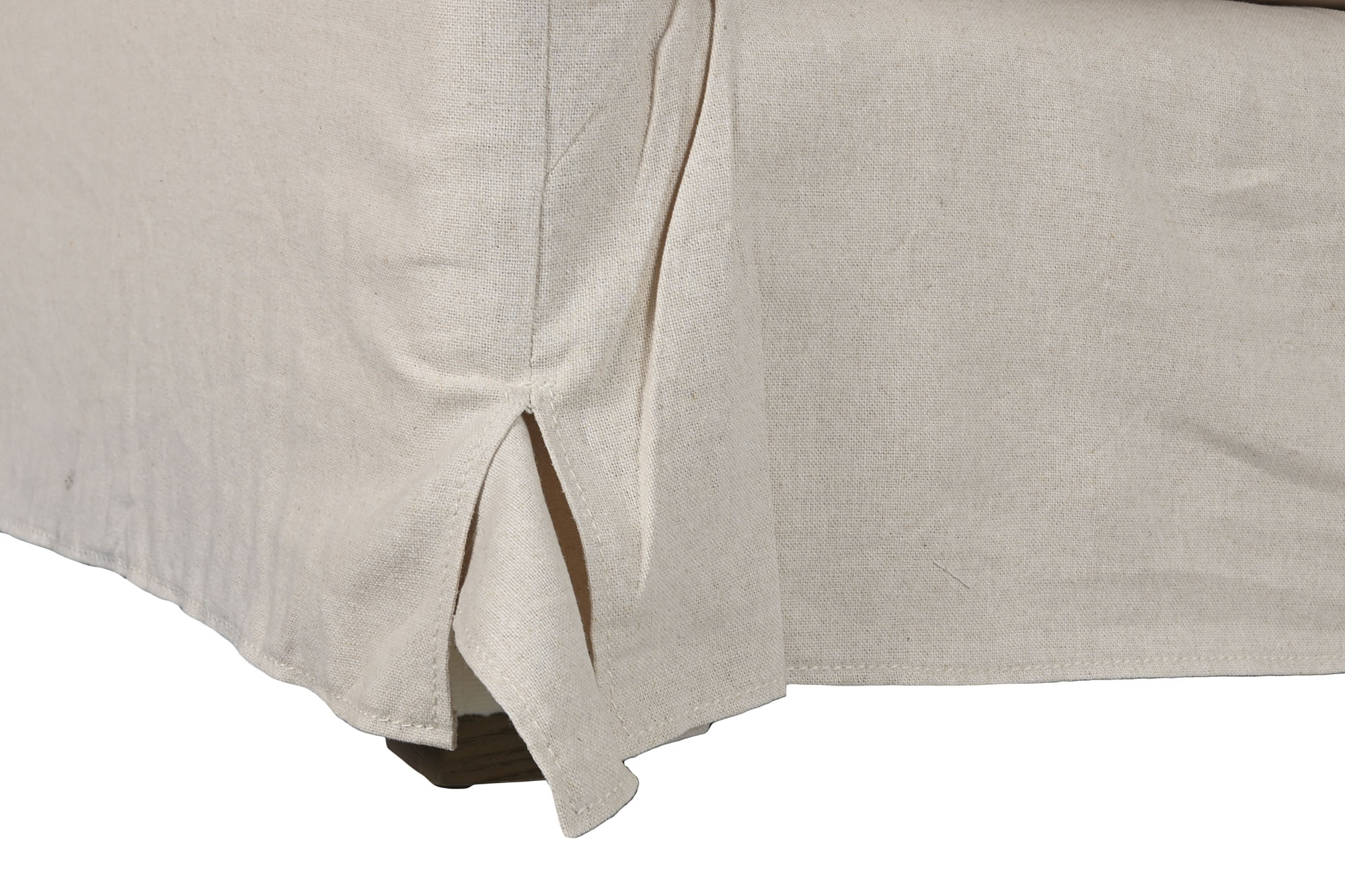 Sofa Lino Algodon 270X86X80 2 Cojines Beige