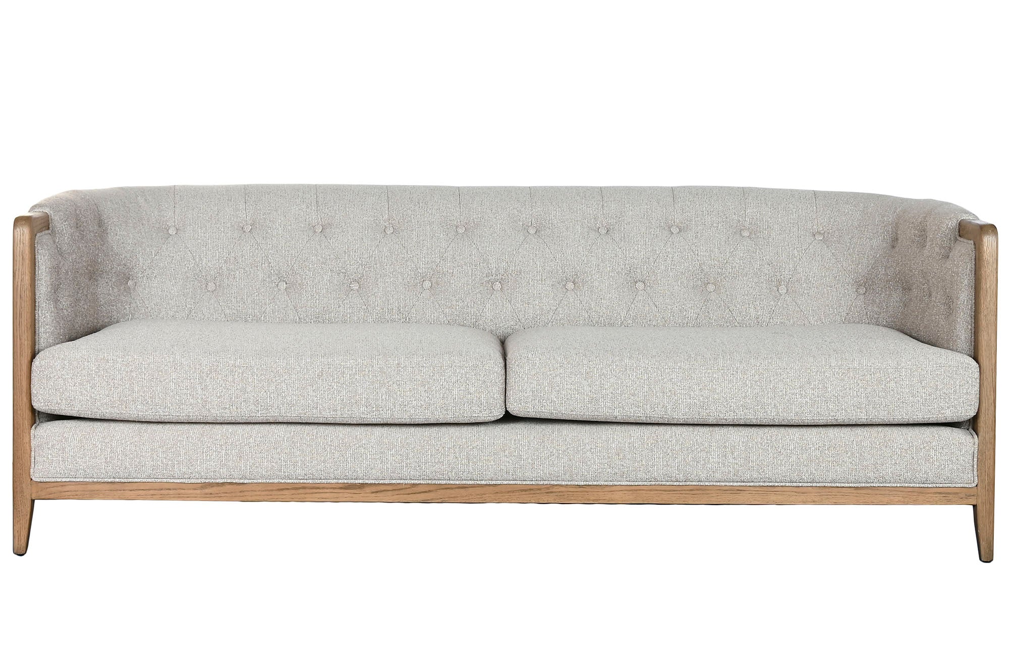 Sofa Fresno Poliester 207X84X76 Capitone 3 Cojines