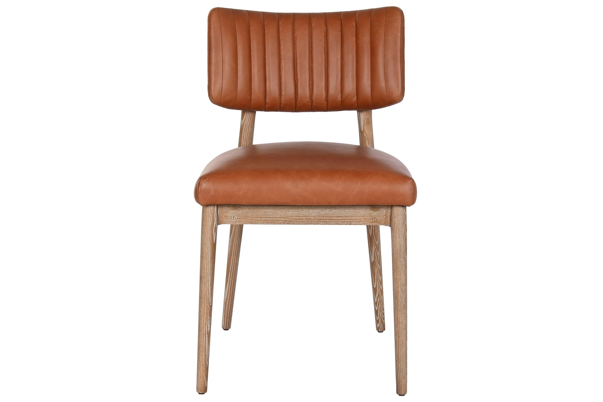 Silla Fresno Piel 46X53,5X80 Decape Blanco