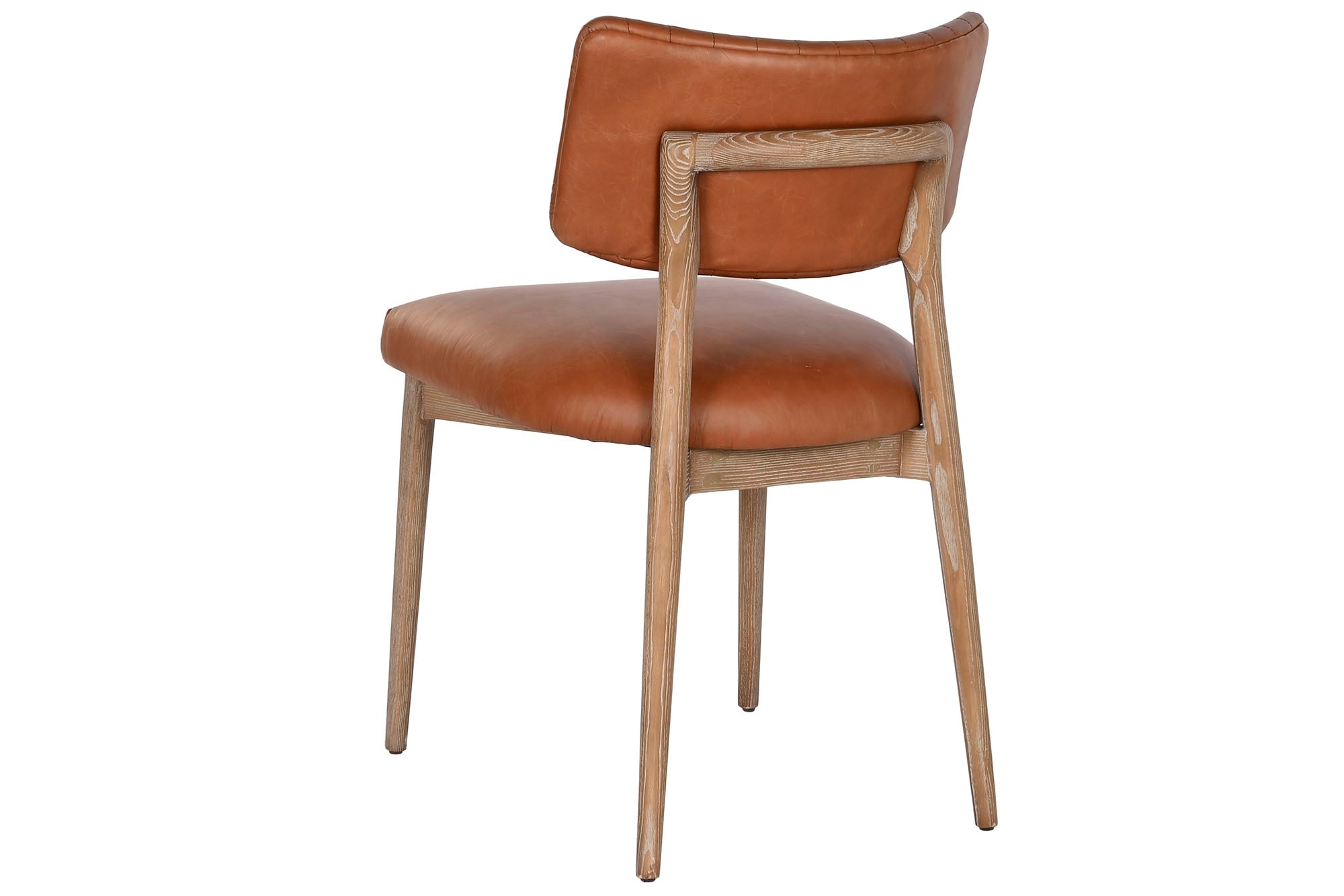 Silla Fresno Piel 46X53,5X80 Decape Blanco