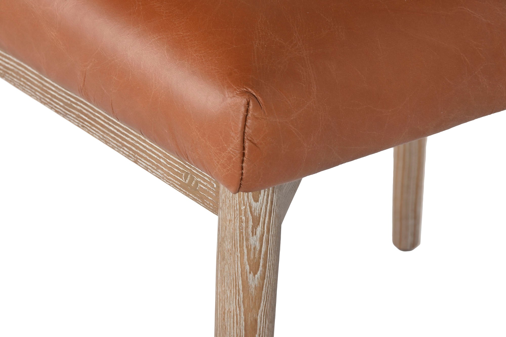 Silla Fresno Piel 46X53,5X80 Decape Blanco