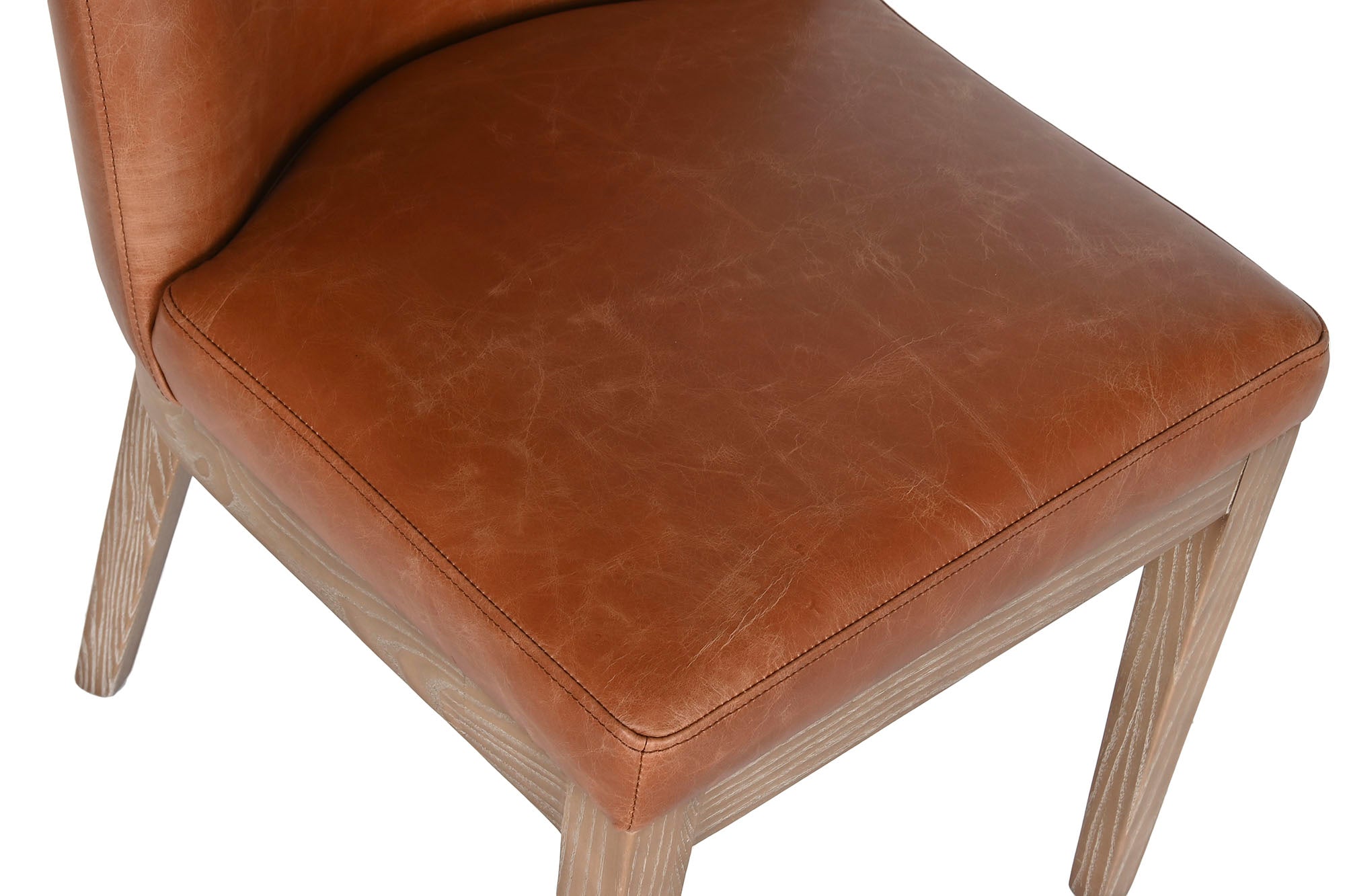 Silla Fresno Piel 46X59X81 Decape Blanco
