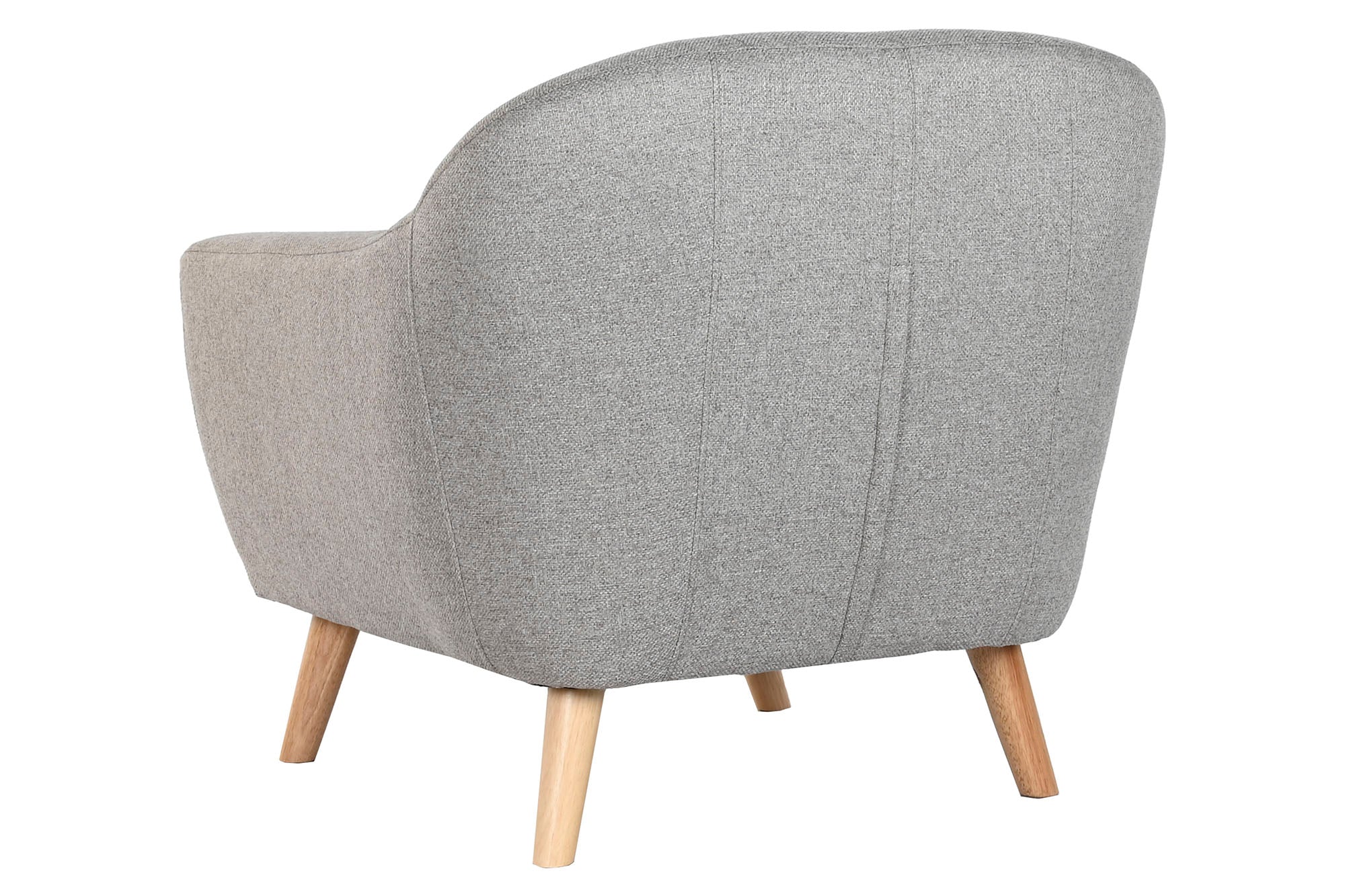 Sillon Poliester Rubberwood 83X80X80 Gris