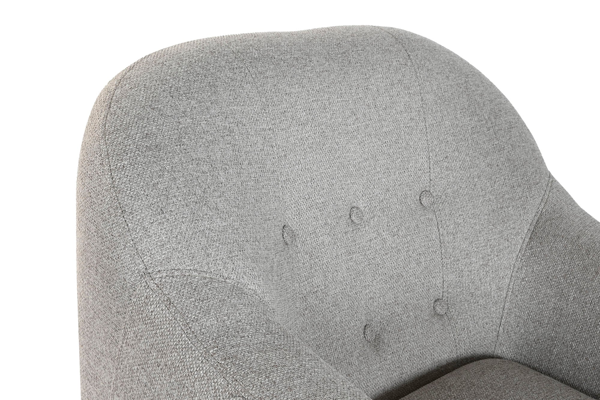 Sillon Poliester Rubberwood 83X80X80 Gris