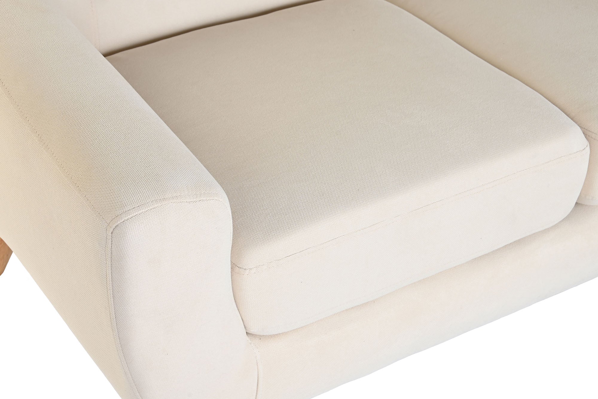 Sofa Poliester Rubberwood 146X84X82 2 Plazas Gris