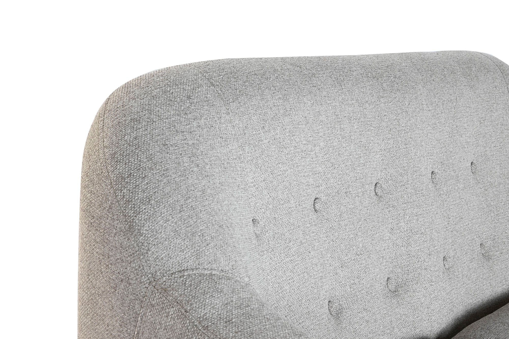 Sofa Poliester Rubberwood 146X84X82 2 Plazas Gris