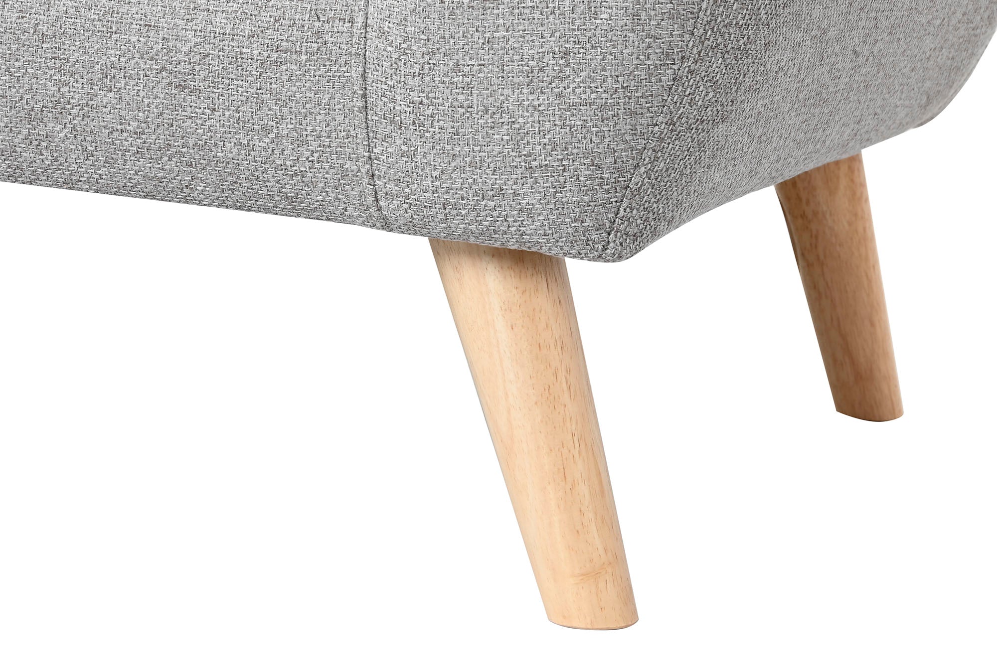 Sofa Poliester Rubberwood 146X84X82 2 Plazas Gris
