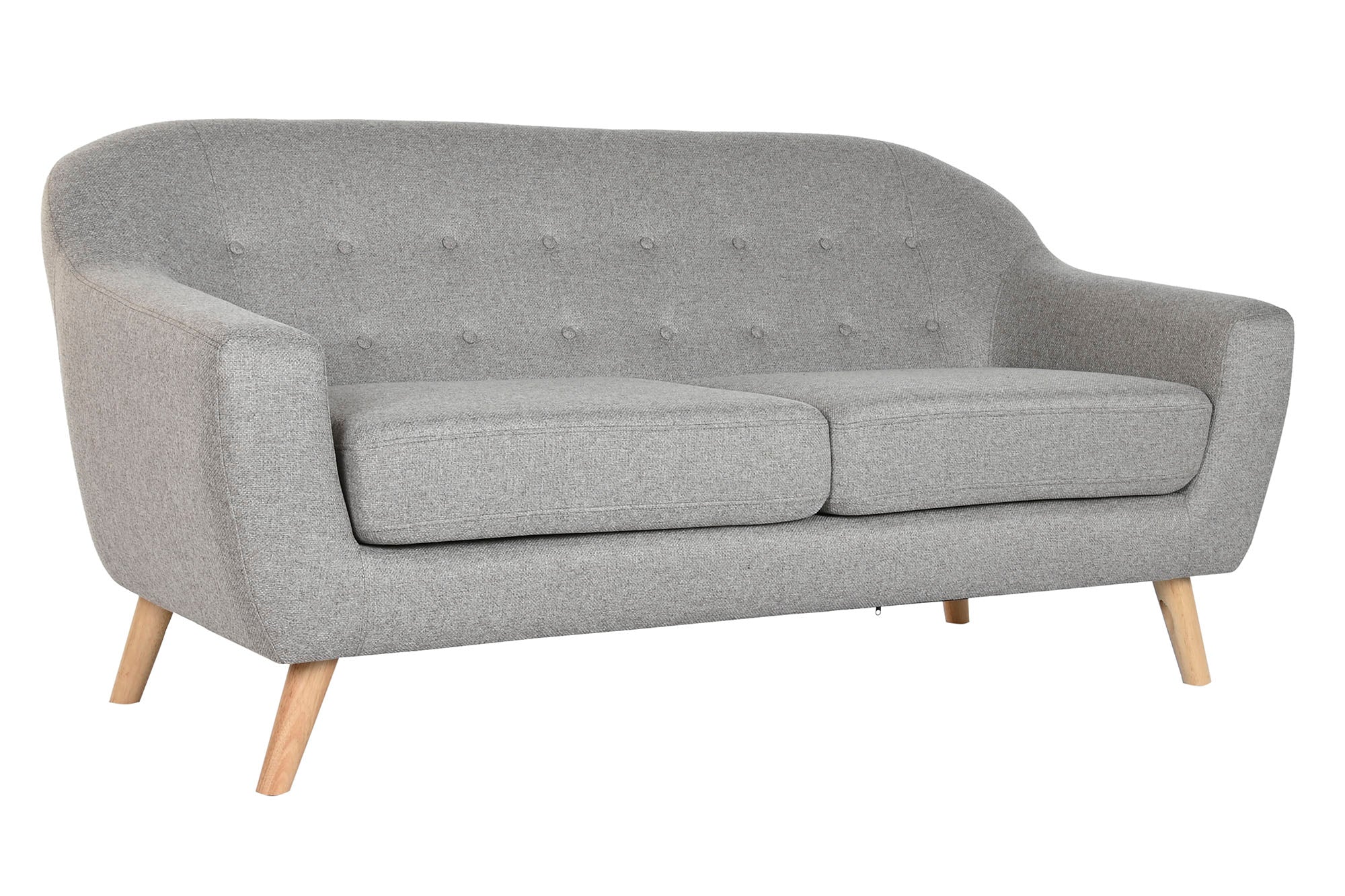 Sofa Poliester Rubberwood 172X82X82 3 Plazas Gris