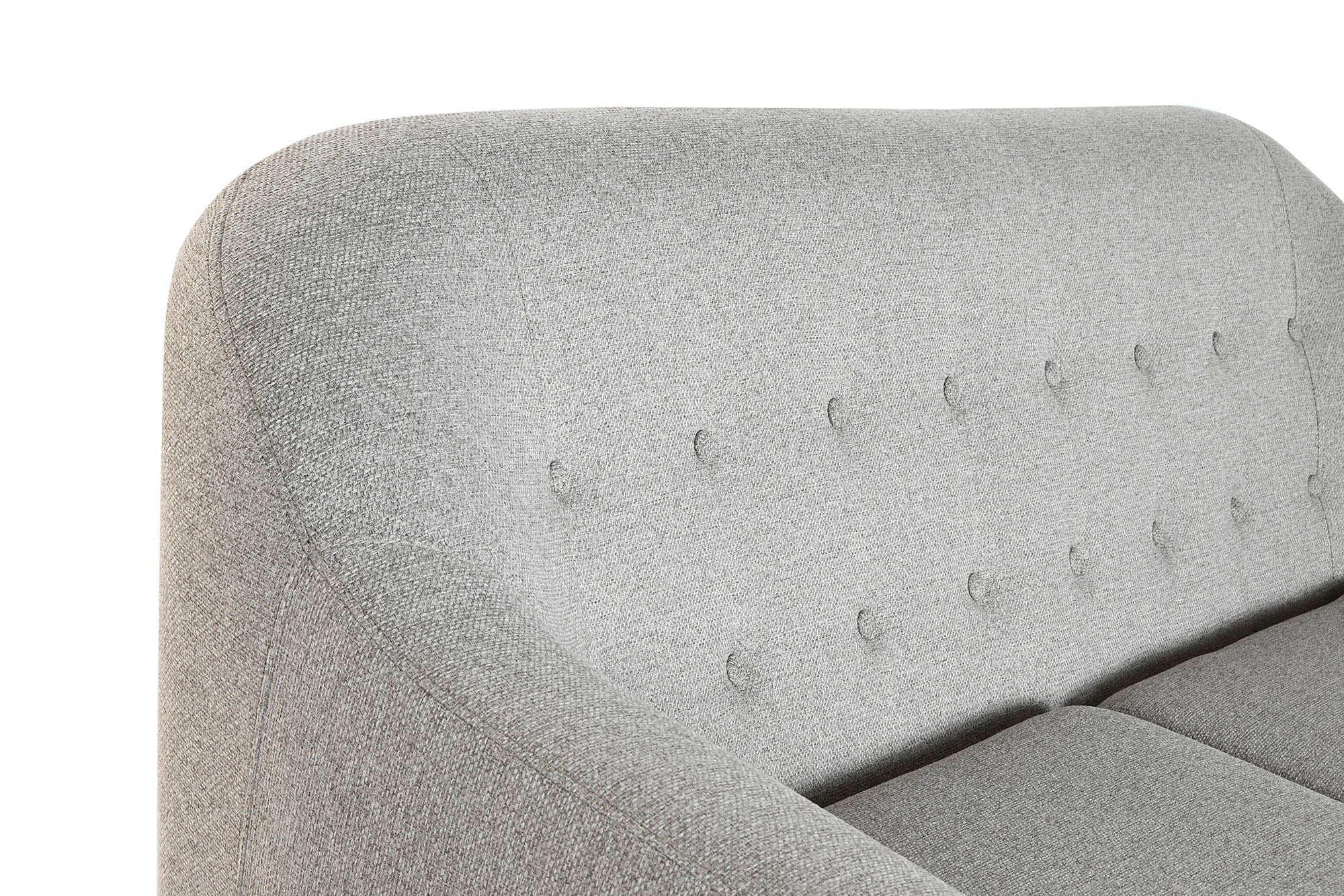 Sofa Poliester Rubberwood 172X82X82 3 Plazas Gris