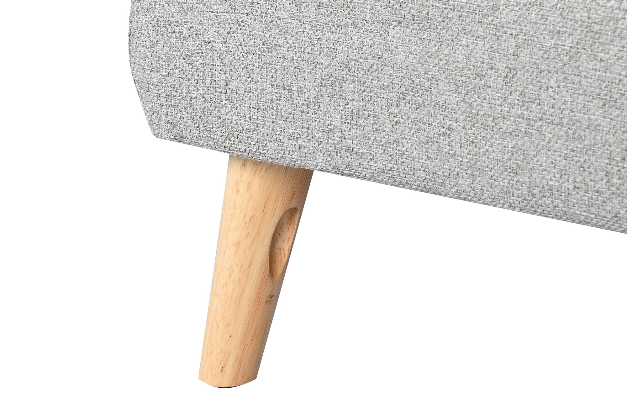Sofa Poliester Rubberwood 226X144X84 Chaiselongue