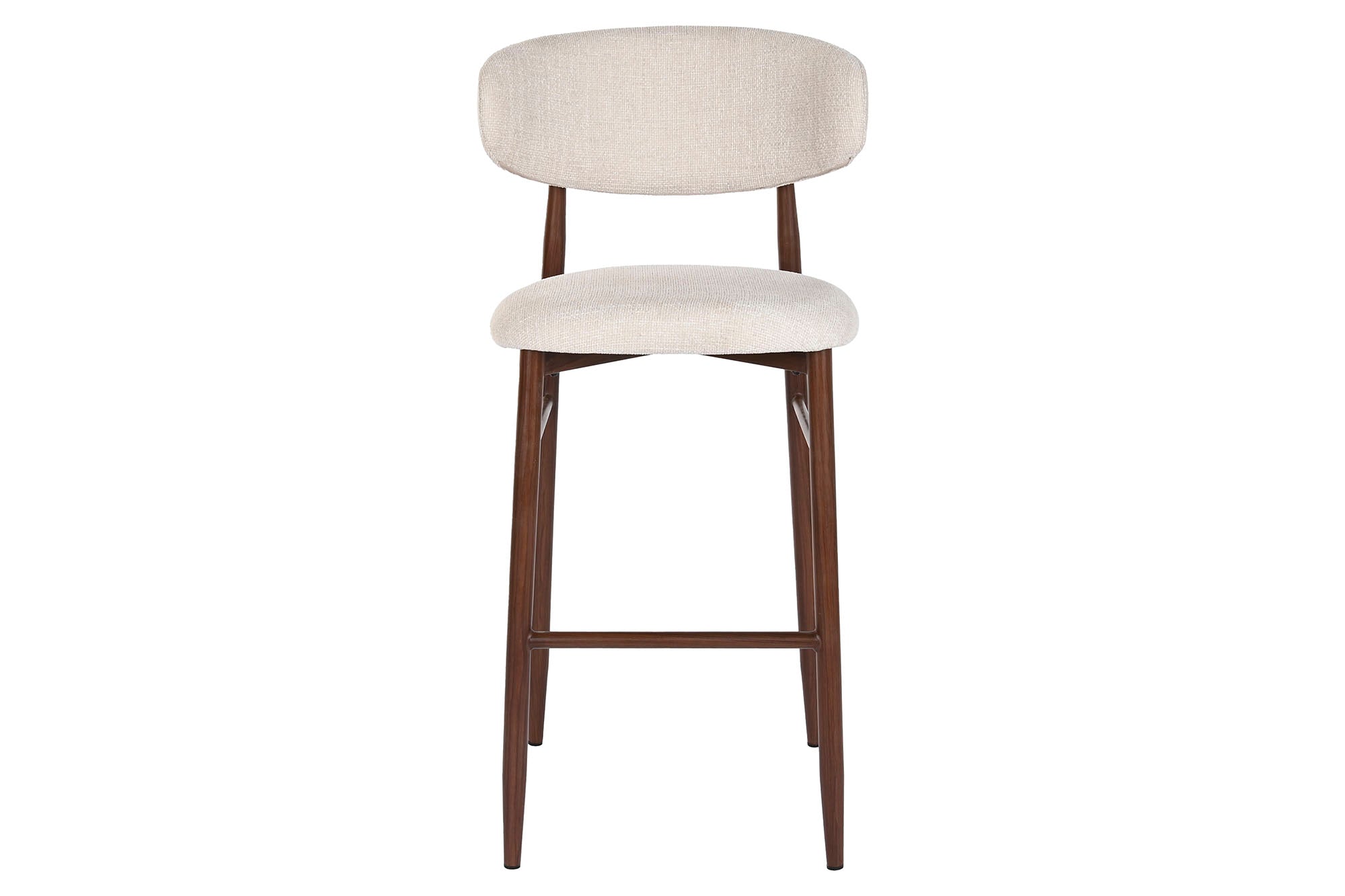 Taburete Metal Poliester 52X55X104 Simil Madera