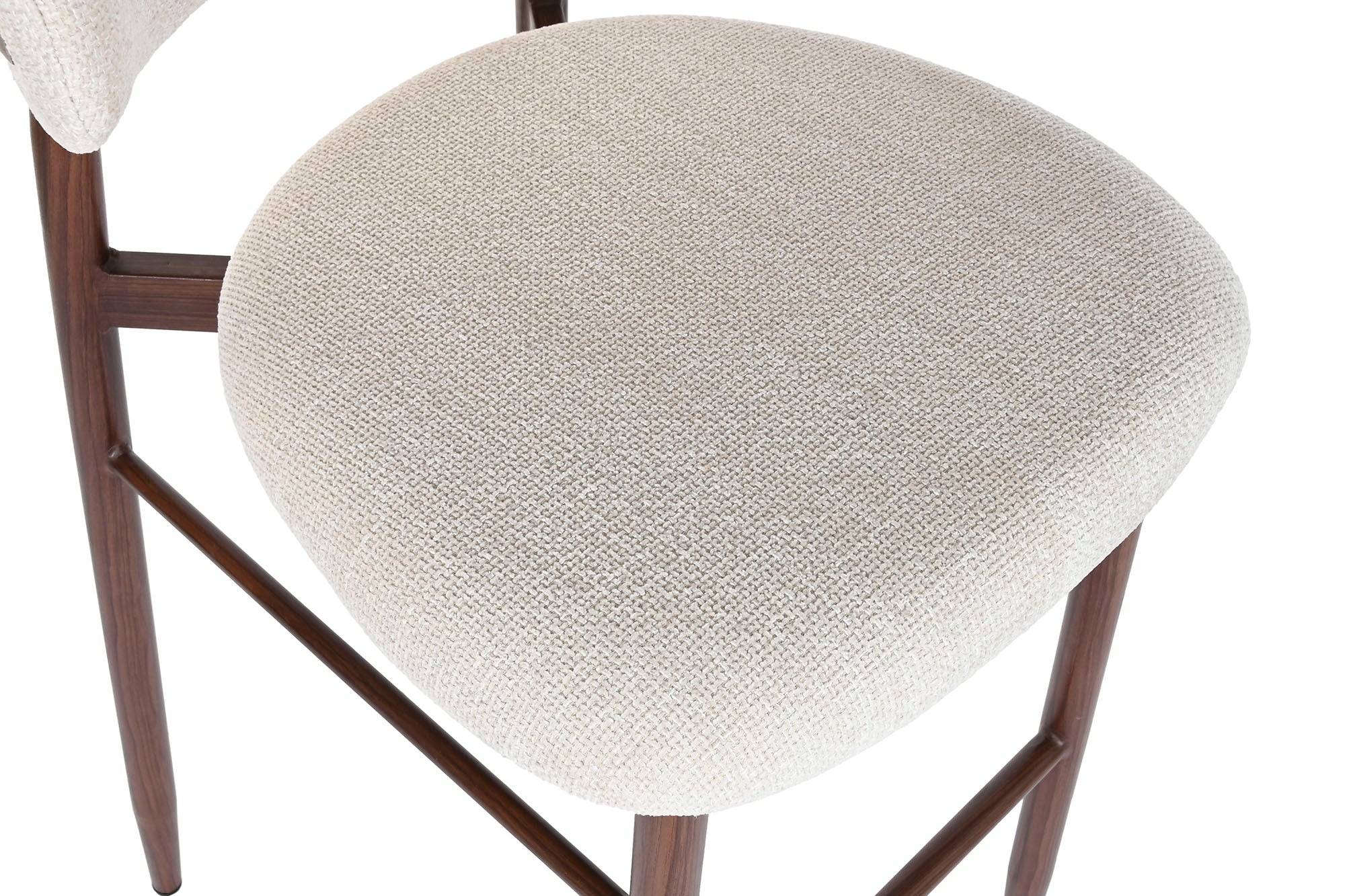 Taburete Metal Poliester 52X55X104 Simil Madera