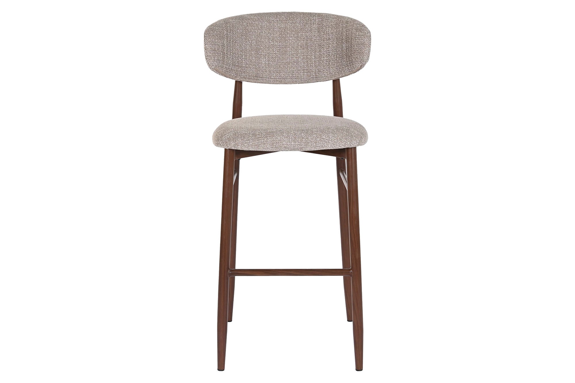 Taburete Metal Poliester 52X55X104 Simil Madera