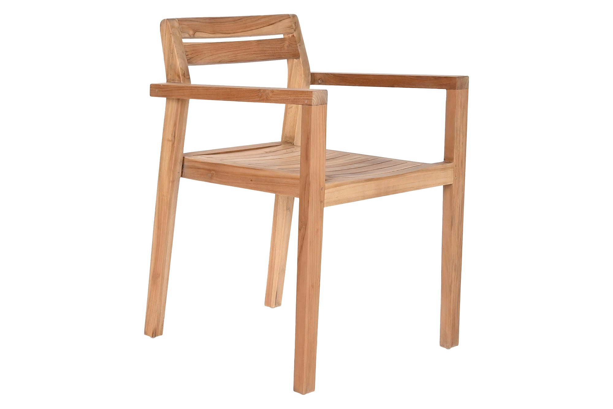 Silla Teca 58X55X76 Apilable Natural