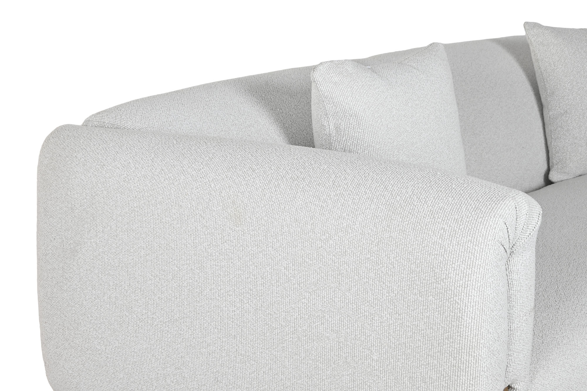 Sofa Poliester Mdf 220X95X77 Gris