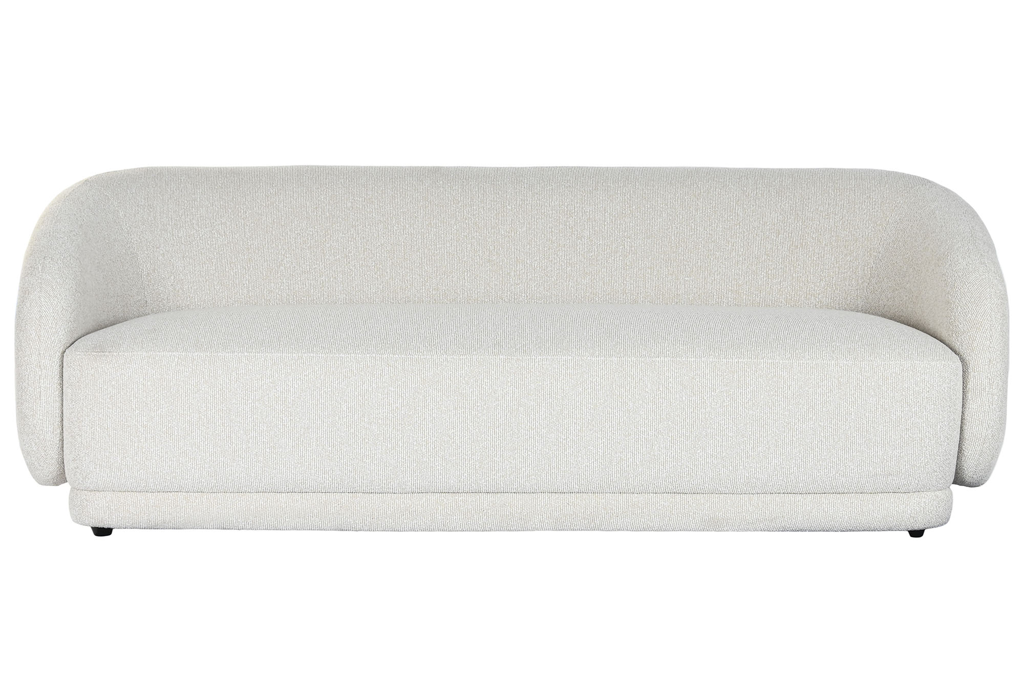 Sofa Madera Poliester 196X94,5X71 Bucle Blanco