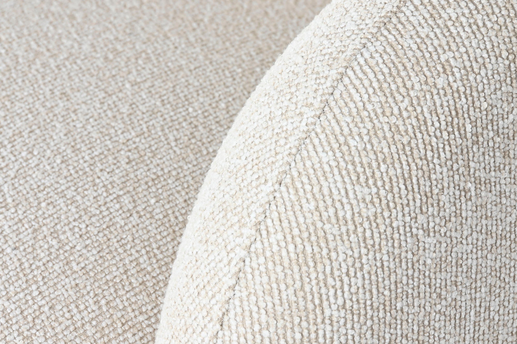 Sofa Madera Poliester 196X94,5X71 Bucle Blanco