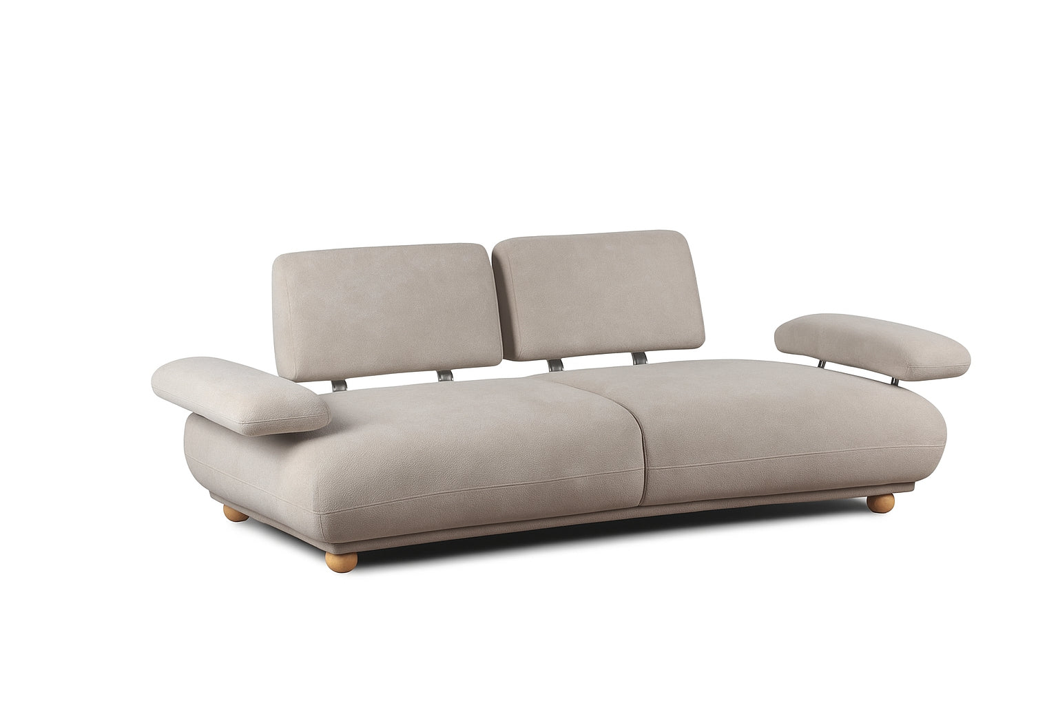 Sofa Poliester 220X111X85 Respaldo Y Brazos Abatib