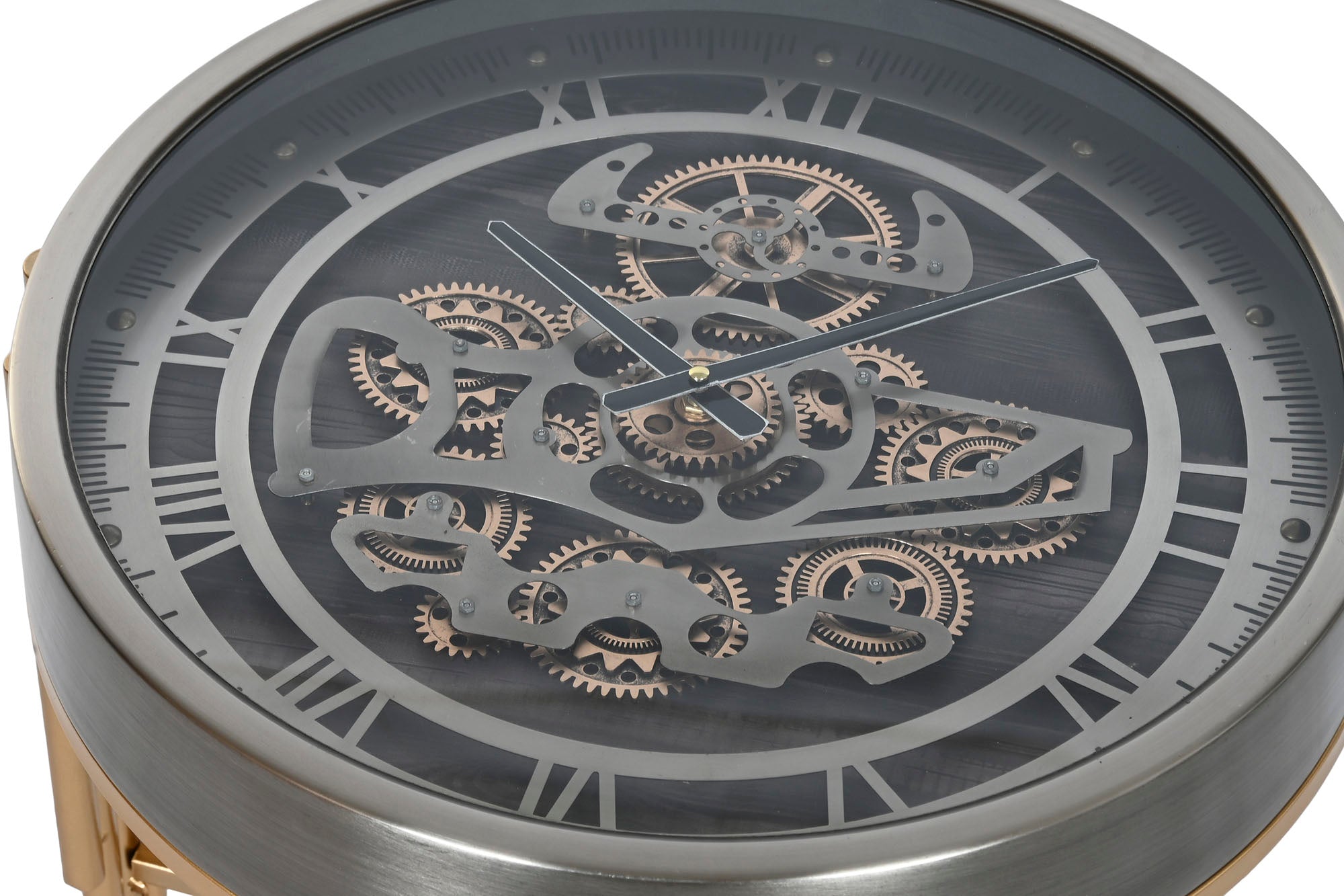 Mesita Auxiliar Metal 50X50X54 Reloj Movimiento